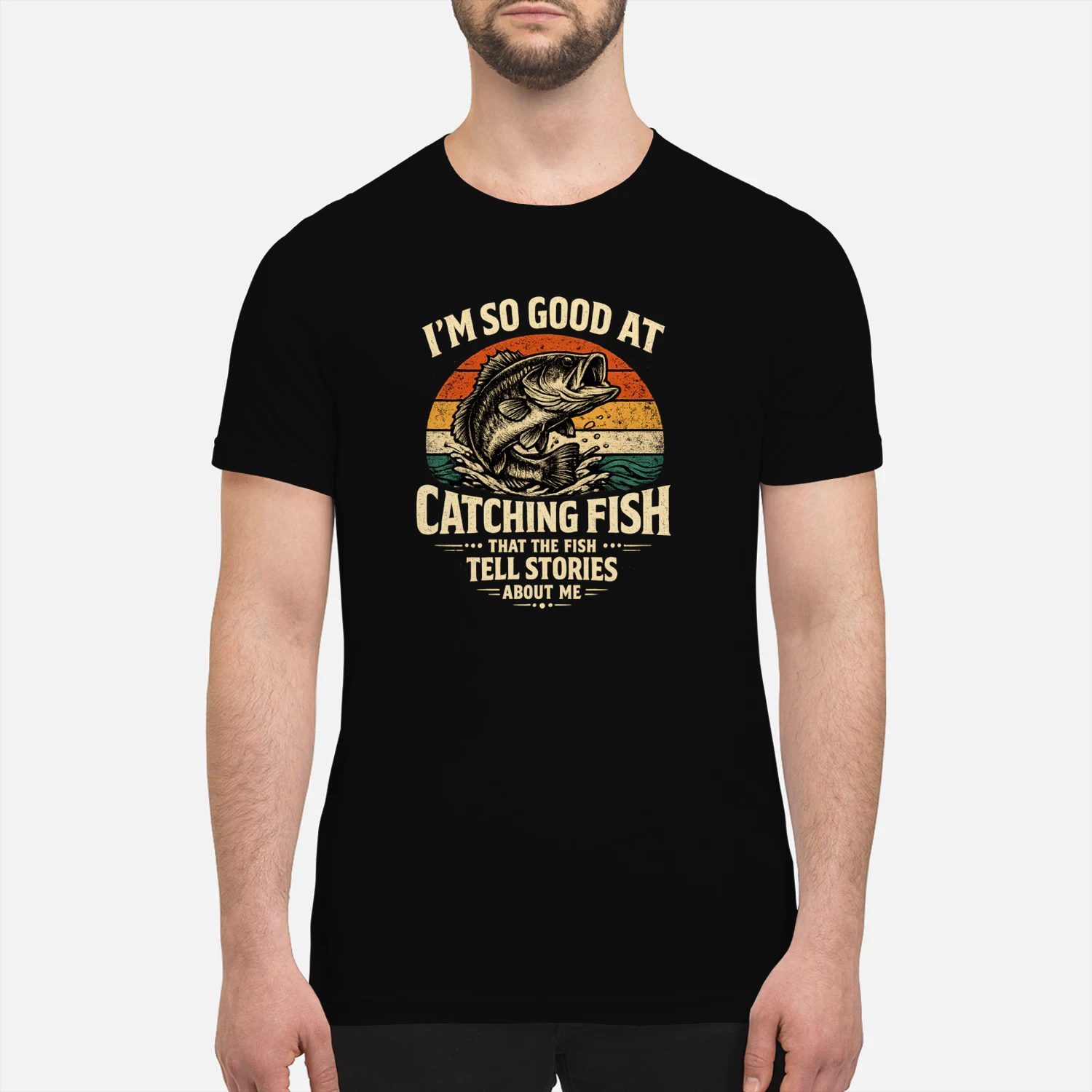 Funny Bass Fishing Shirt for Men, Vintage Fisherman Gift for Dad