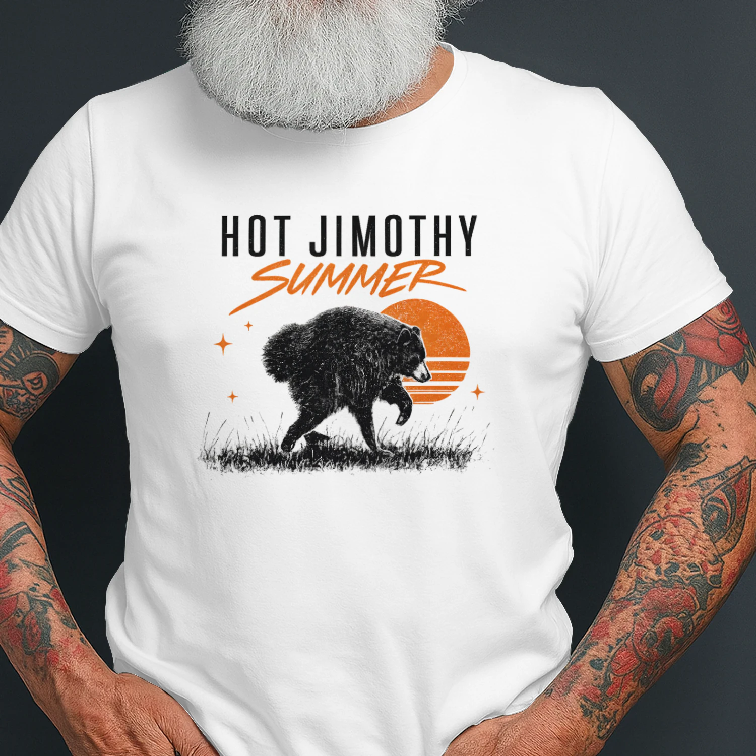 Hot Jimothy Summer Bear Shirt, Funny Vintage Summer T-Shirt, Camping and Outdoor Graphic Tee