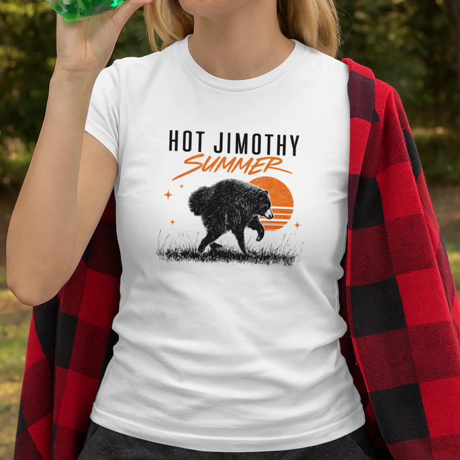 Hot Jimothy Summer Bear Shirt, Funny Vintage Summer T-Shirt, Camping and Outdoor Graphic Tee