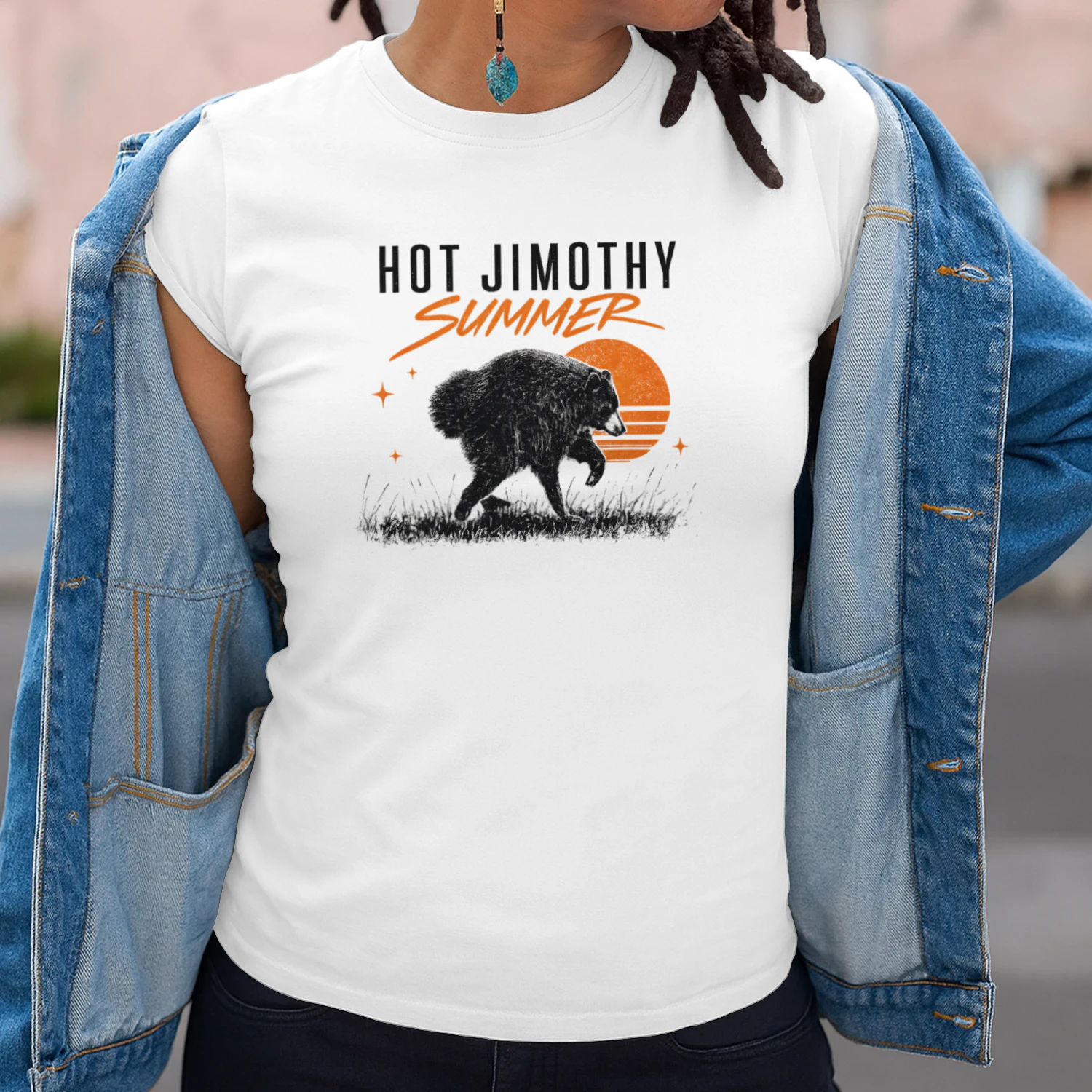 Hot Jimothy Summer Bear Shirt, Funny Vintage Summer T-Shirt, Camping and Outdoor Graphic Tee