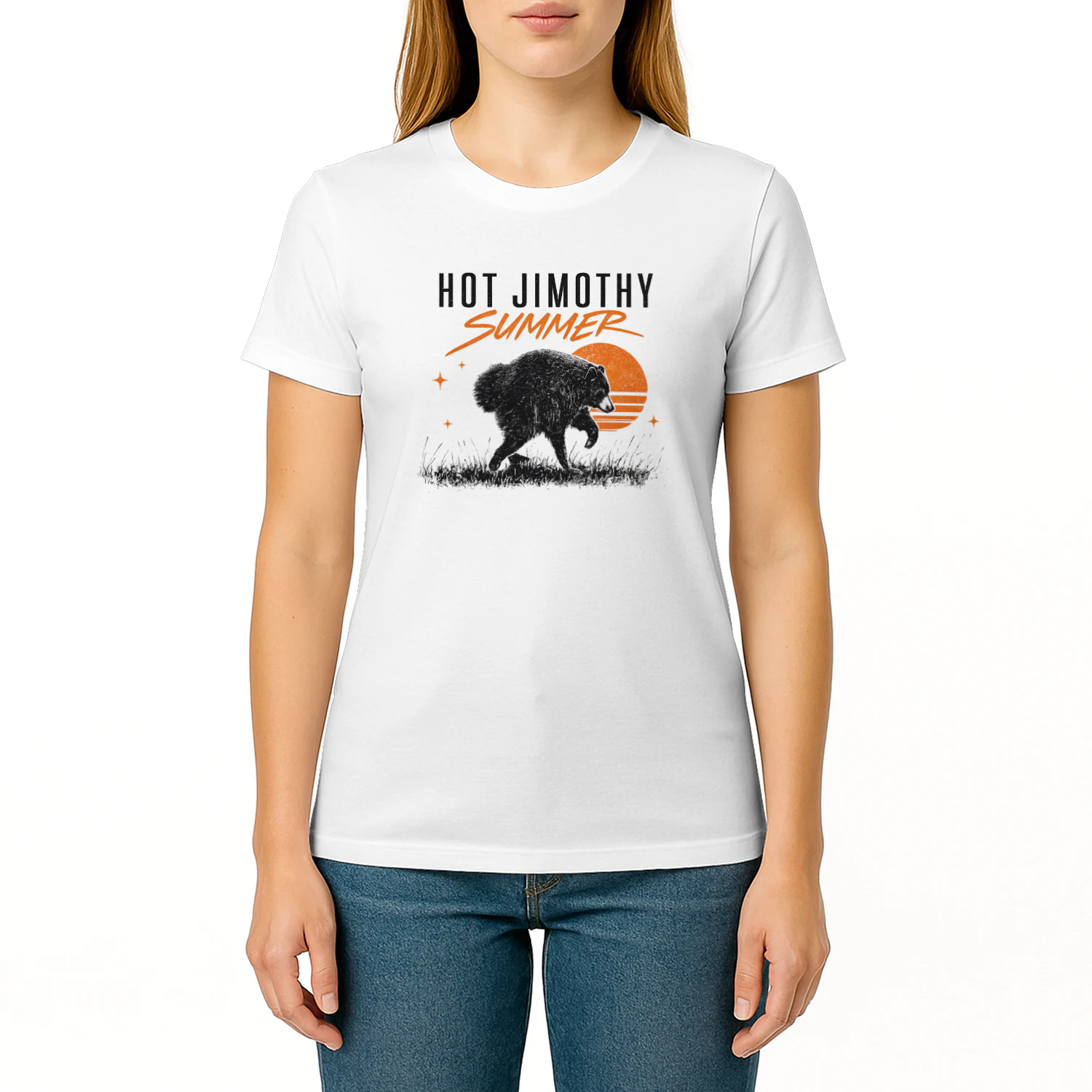 Hot Jimothy Summer Bear Shirt, Funny Vintage Summer T-Shirt, Camping and Outdoor Graphic Tee