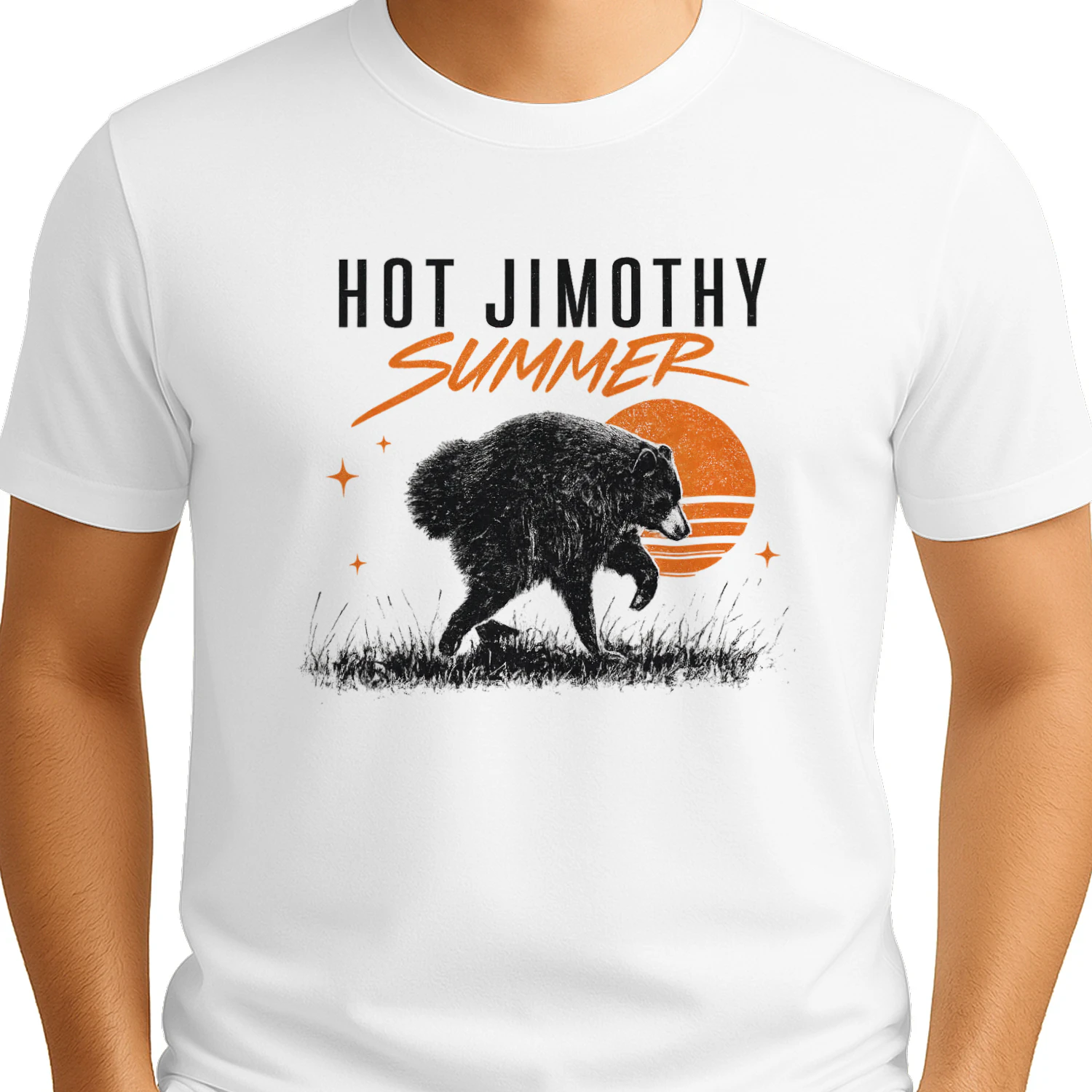 Hot Jimothy Summer Bear Shirt, Funny Vintage Summer T-Shirt, Camping and Outdoor Graphic Tee