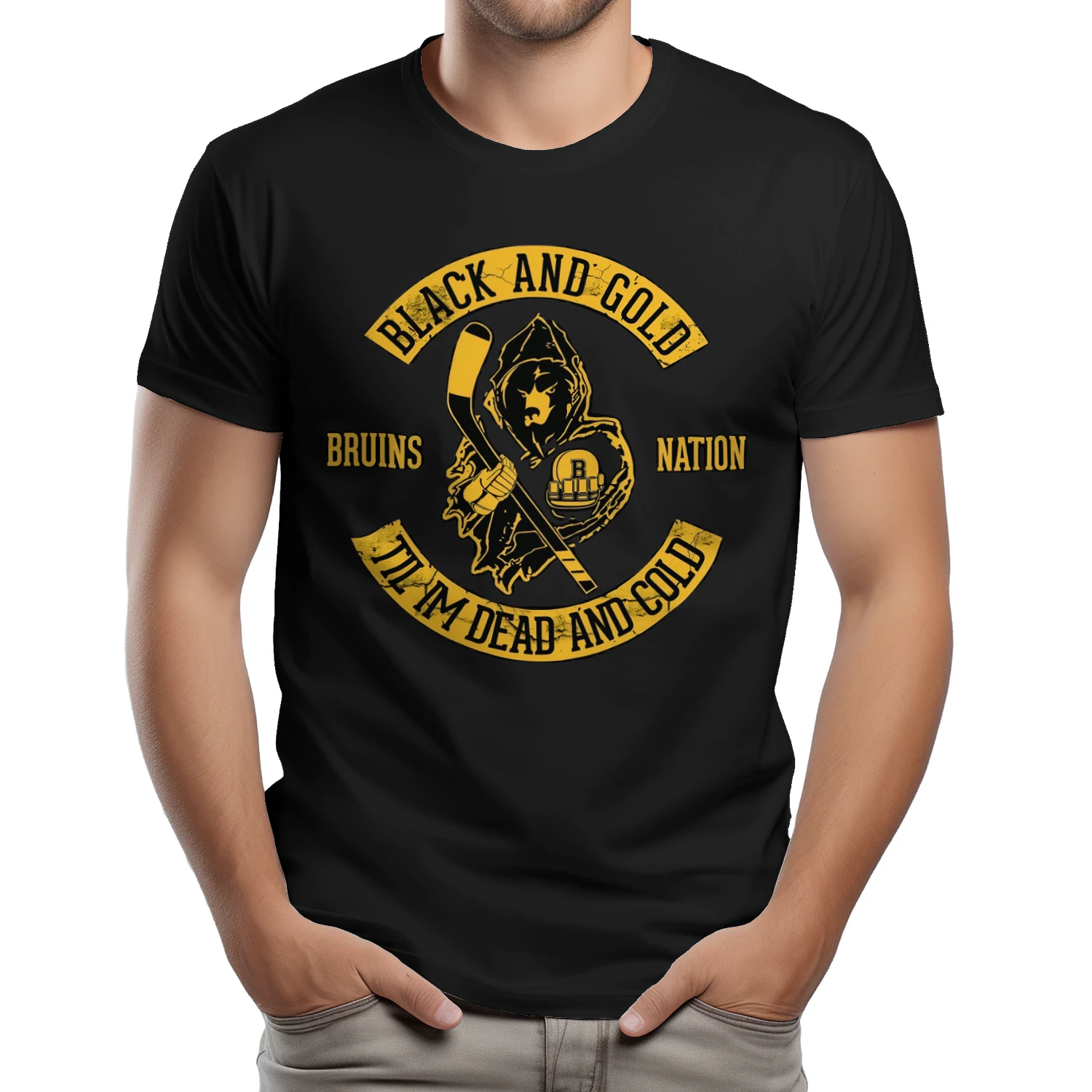 Black and Gold Till Im Dead and Cold