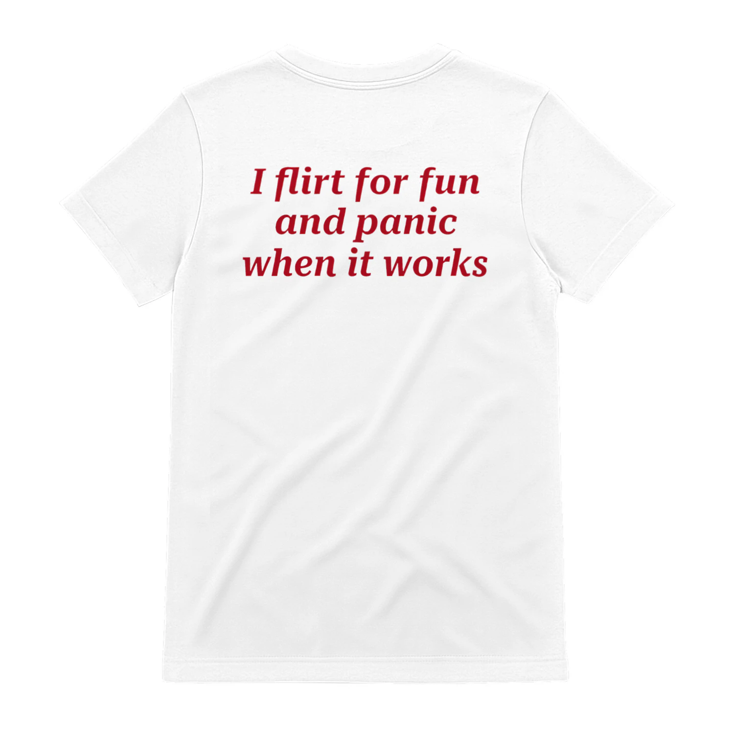 Flirt & Panic Funny Graphic T-Shirt