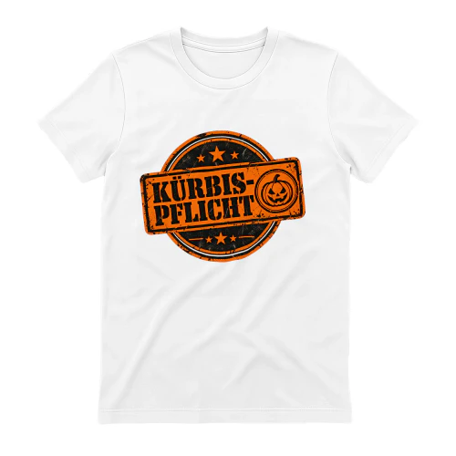 Kürbis Pflicht Shirt Halloween Lustig Herbst Kürbis Geschenk Herren Damen