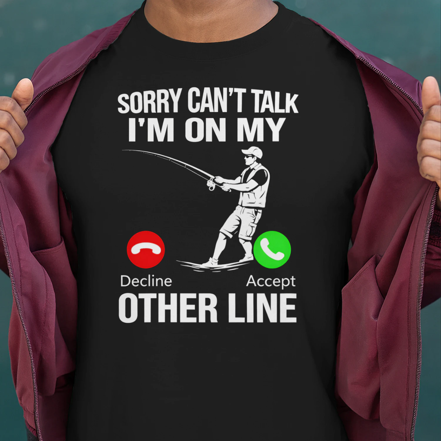 SORRY CAN'T TALK I'M ON MY OTHER LINE 