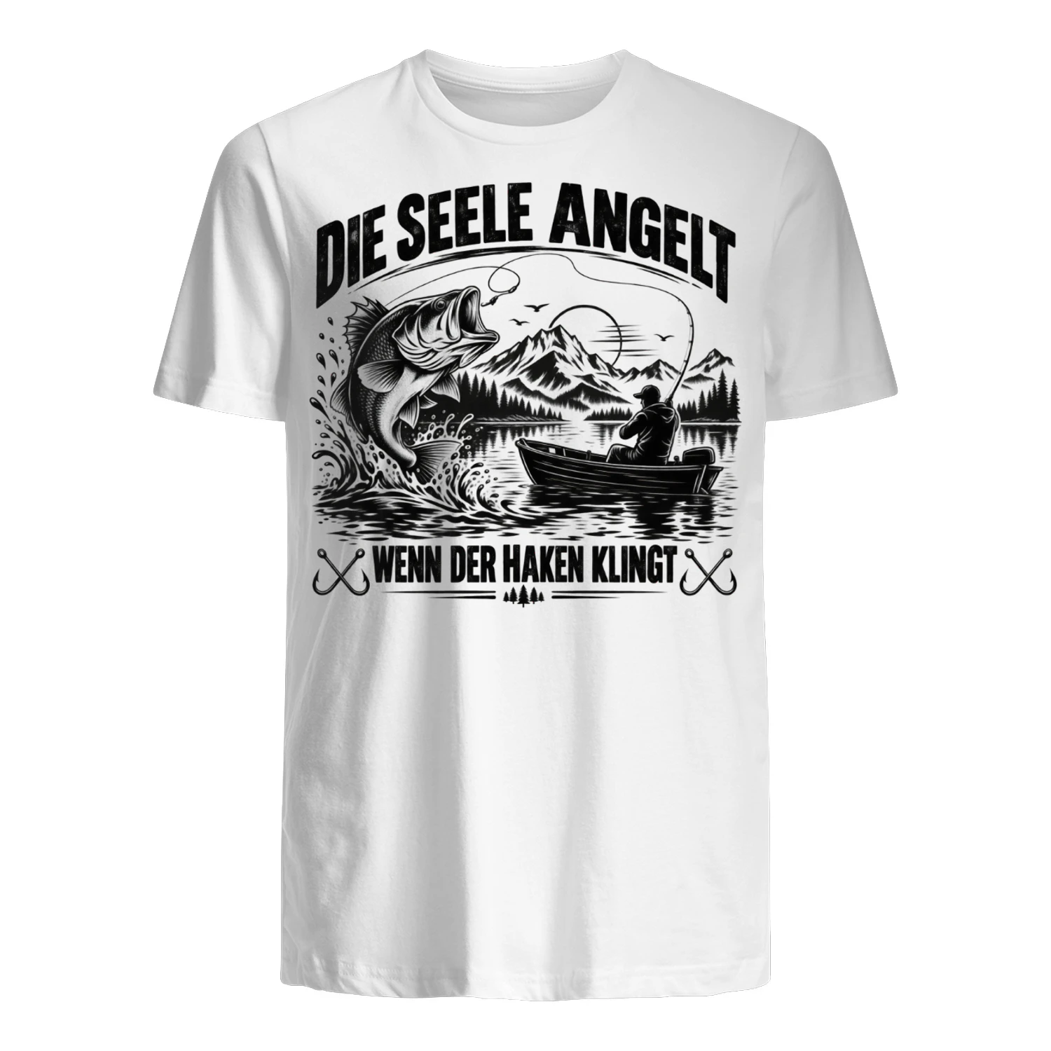 Die Seele Angelt – Vintage Angler Geschenk für Fischer und Angel-Fans