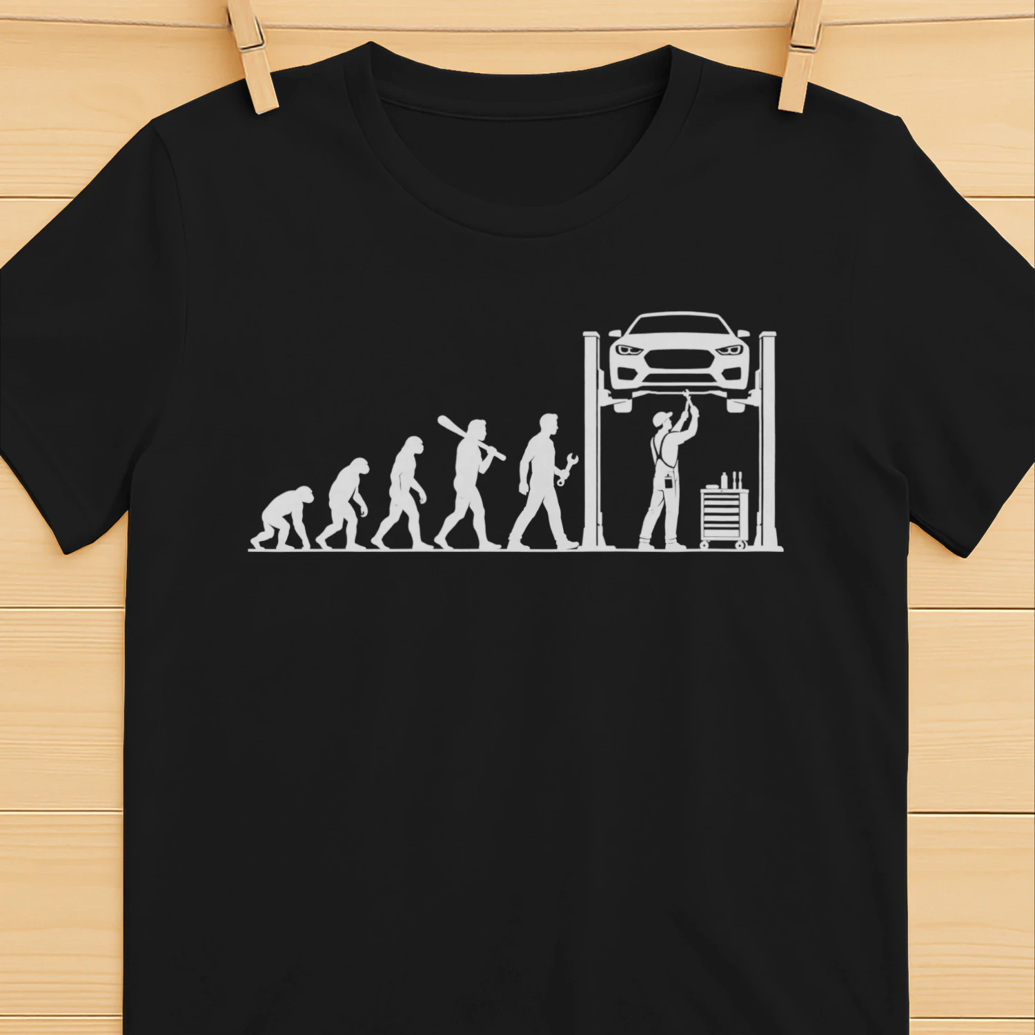 Mechaniker Evolution – Lustiges Auto Werkstatt Geschenk