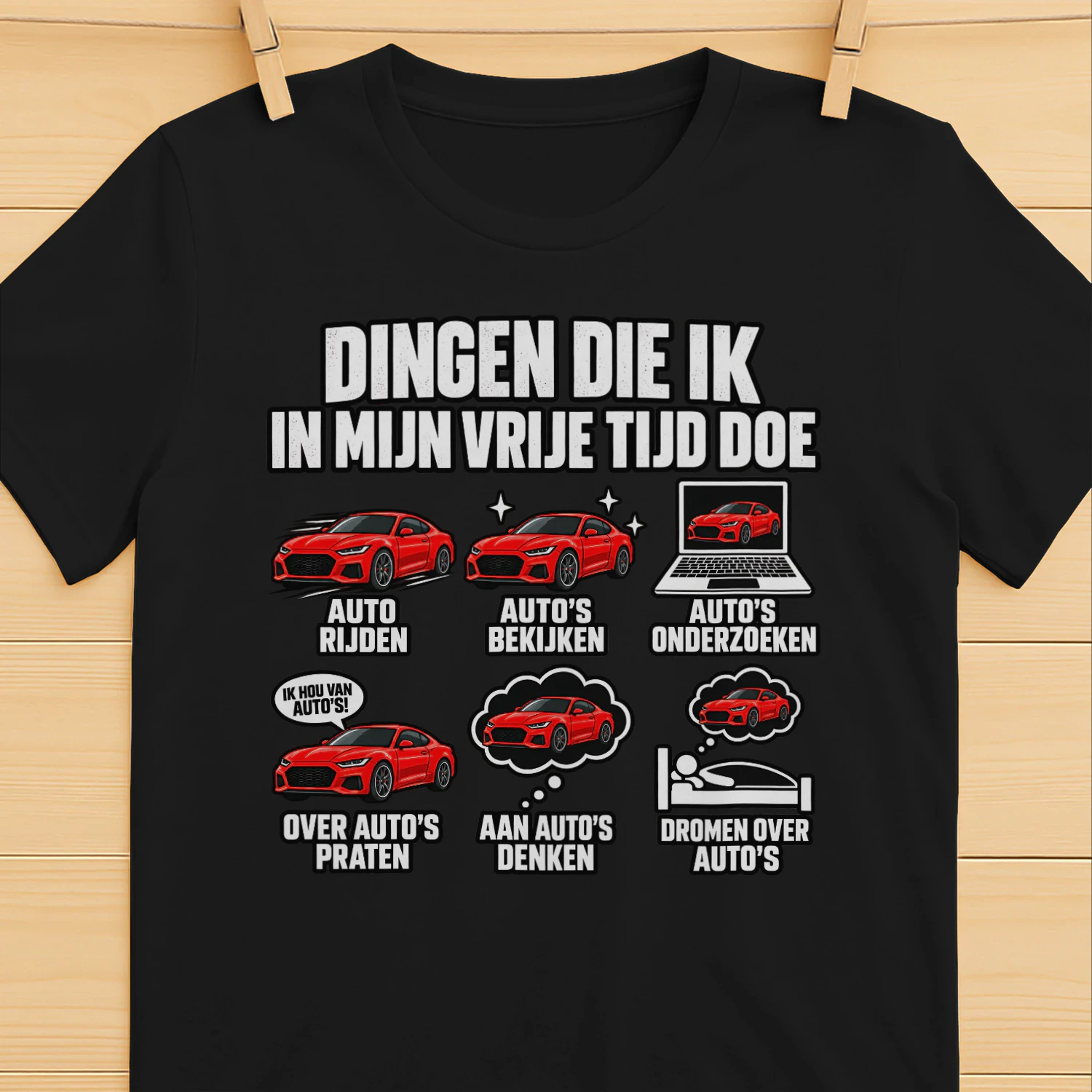 Dinge, die ich in meiner Freizeit mache – Lustiges Auto Fan Geschenk