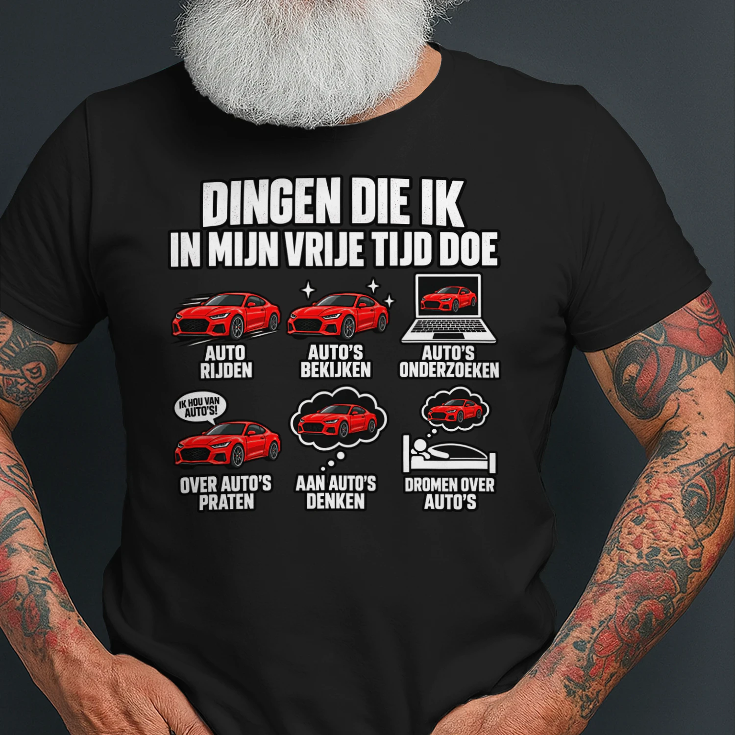 Dinge, die ich in meiner Freizeit mache – Lustiges Auto Fan Geschenk