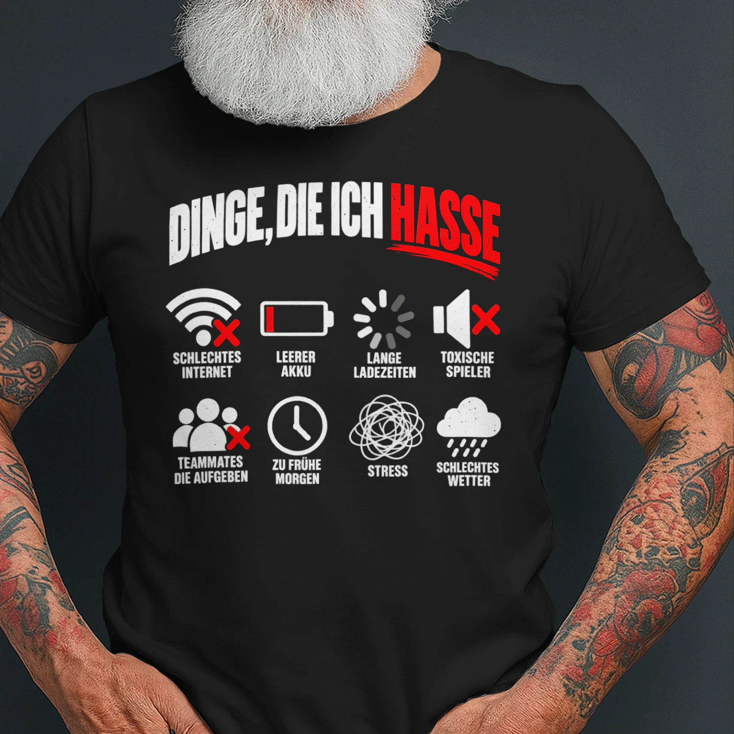 Dinge, die ich hasse – Lustiges Gamer Geschenk | Gaming Design für Zocker