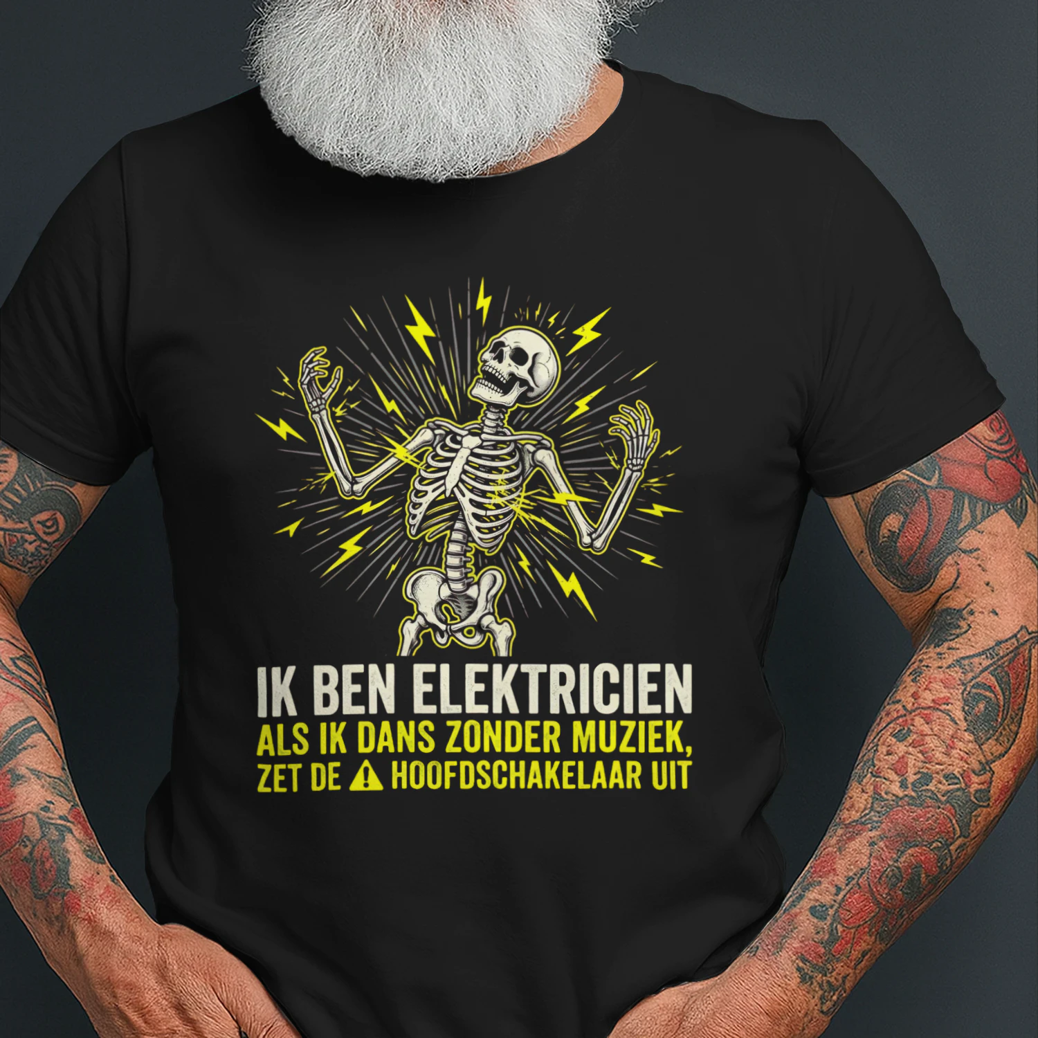 Ik Ben Elektricien Dansen Zonder Muziek Grappig Cadeau T-Shirt