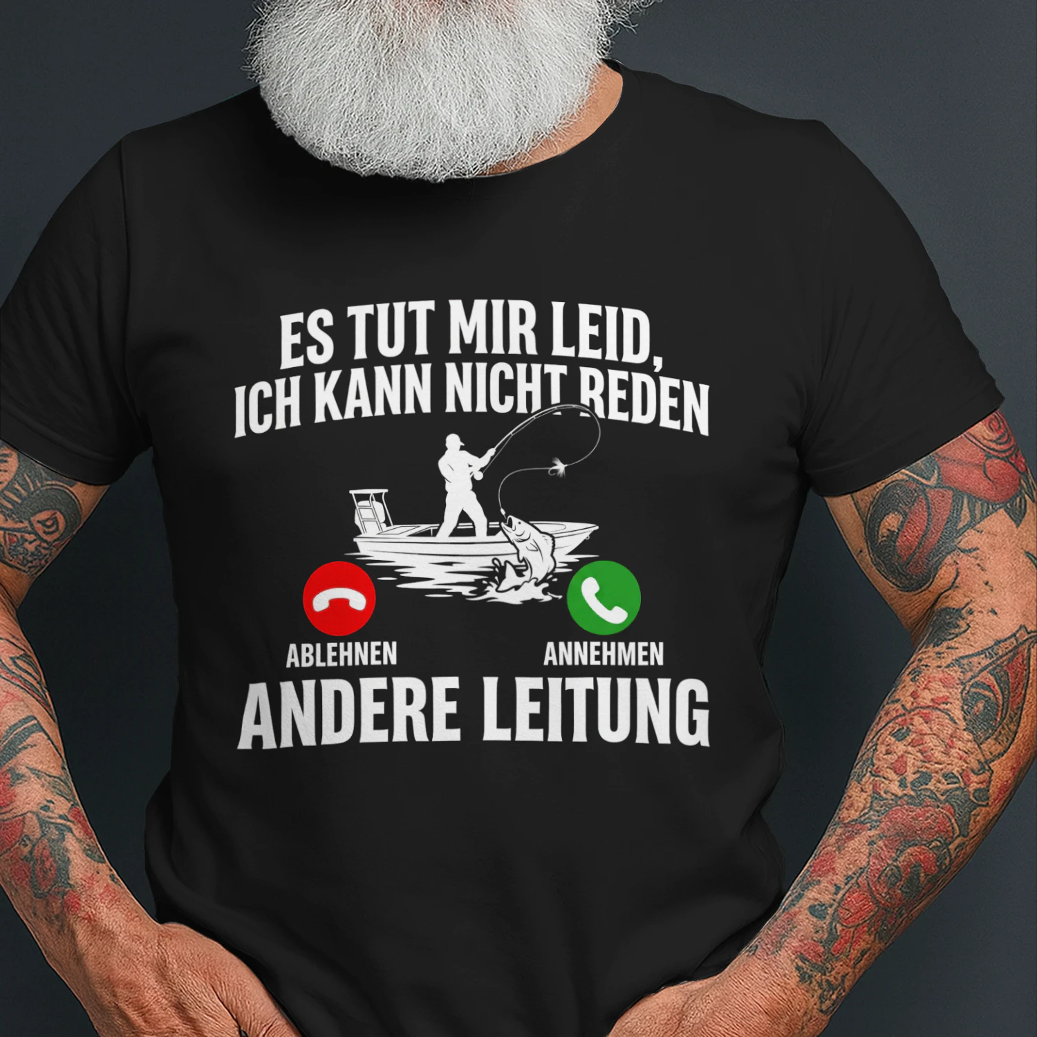 Lustiges Es Tut Mir Leid Andere Leitung Angeln T-Shirt