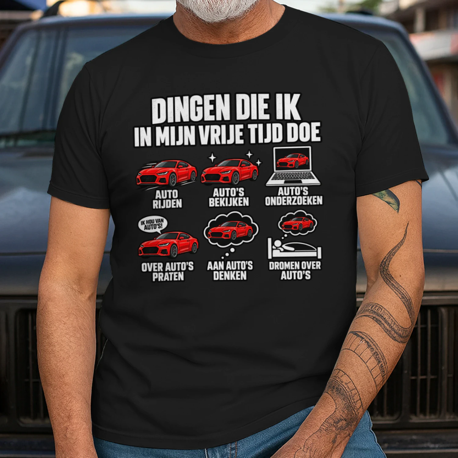 Dinge, die ich in meiner Freizeit mache – Lustiges Auto Fan Geschenk