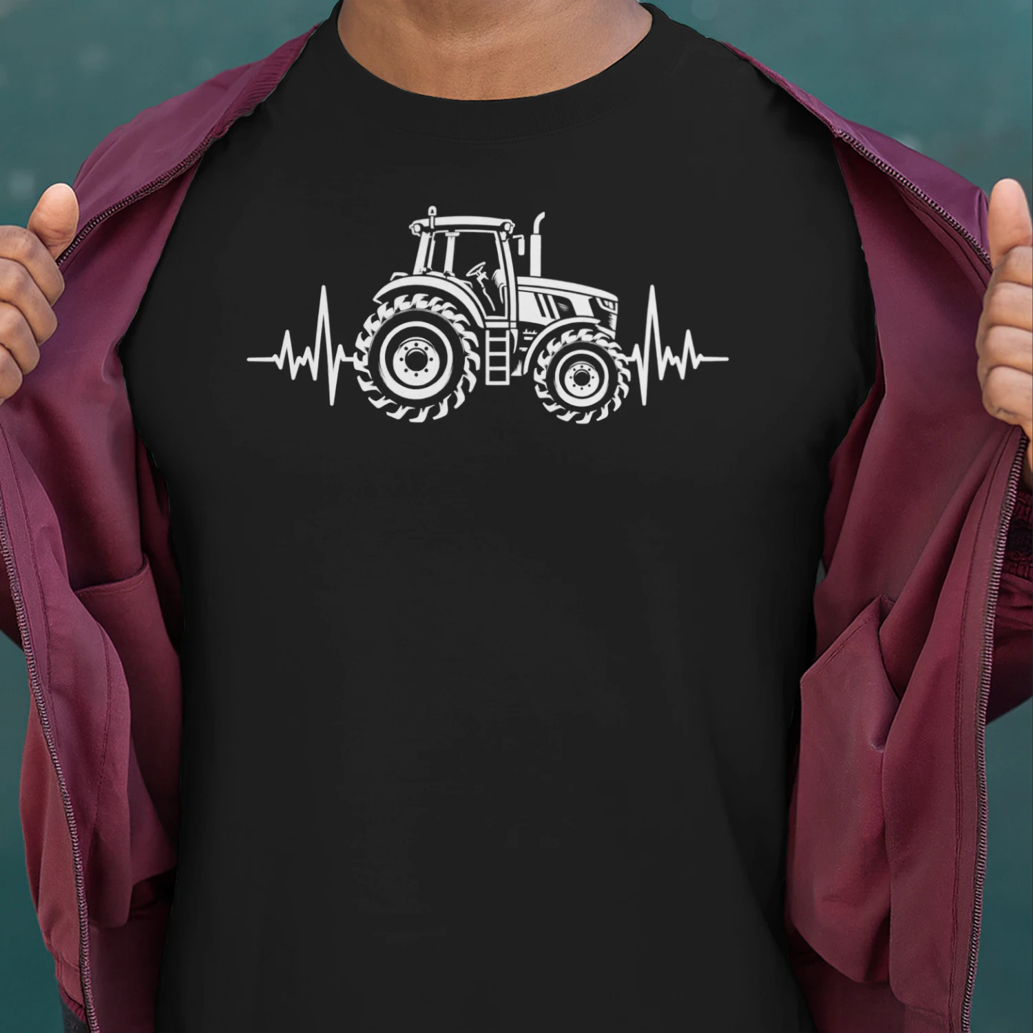 Traktor Herzschlag – Lustiges Landwirt Geschenk | Landwirtschaft Design