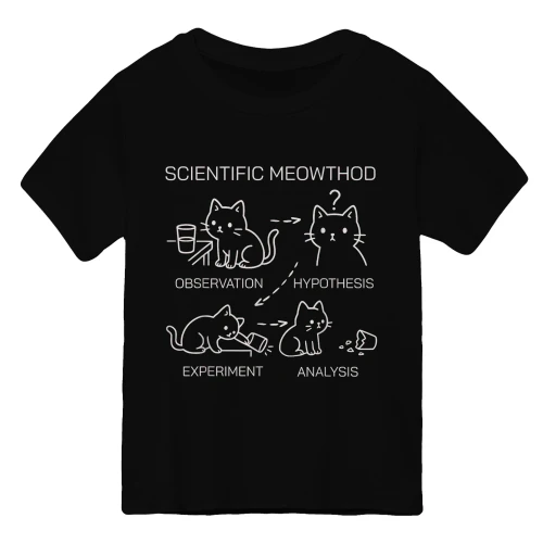 Science Scientific Meowthod Line Art Cats Diagram