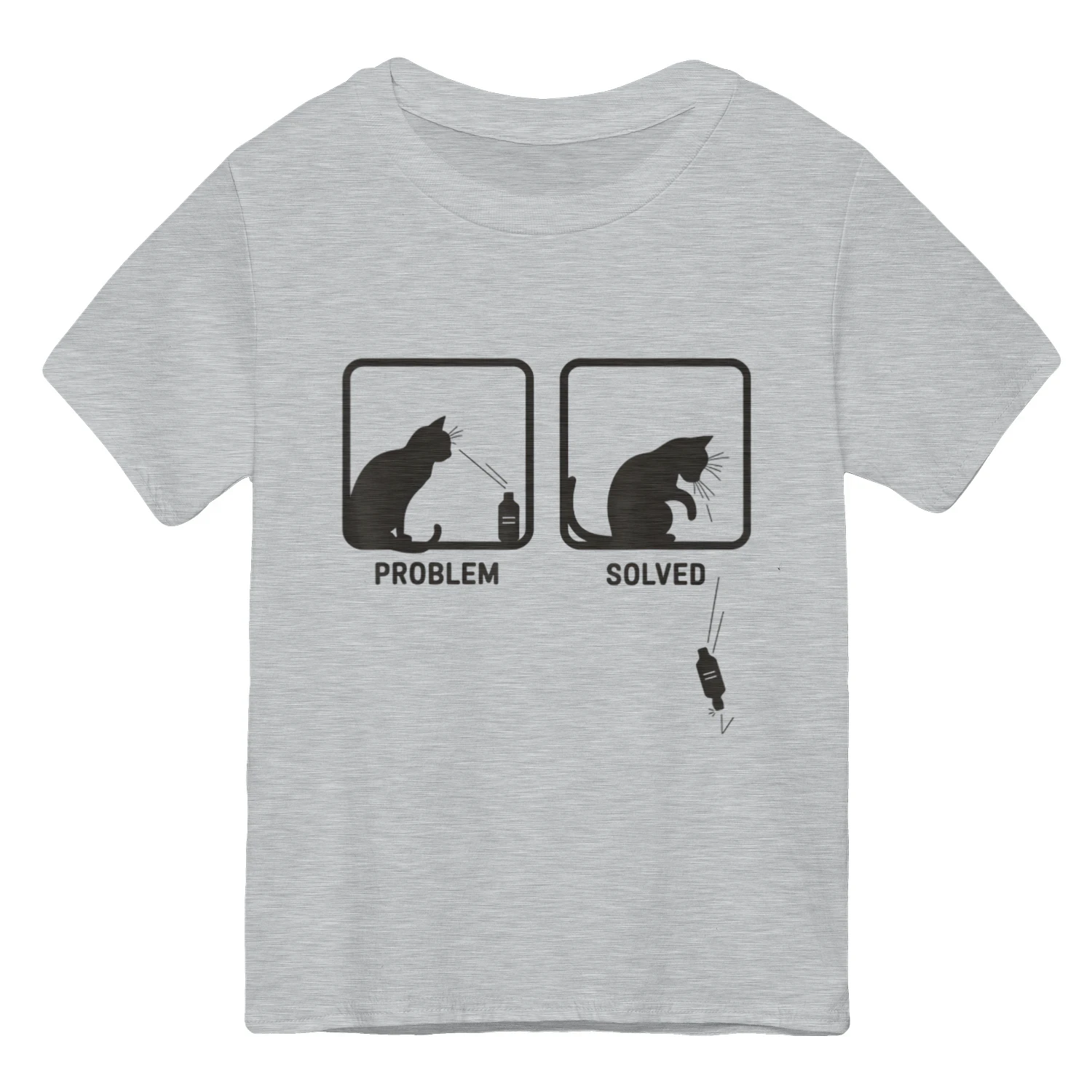 Science Problem Solved Cat Silhouette Grooming Joke