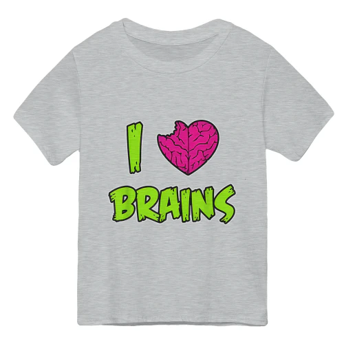 Science I Heart Brains Zombie Halloween Design