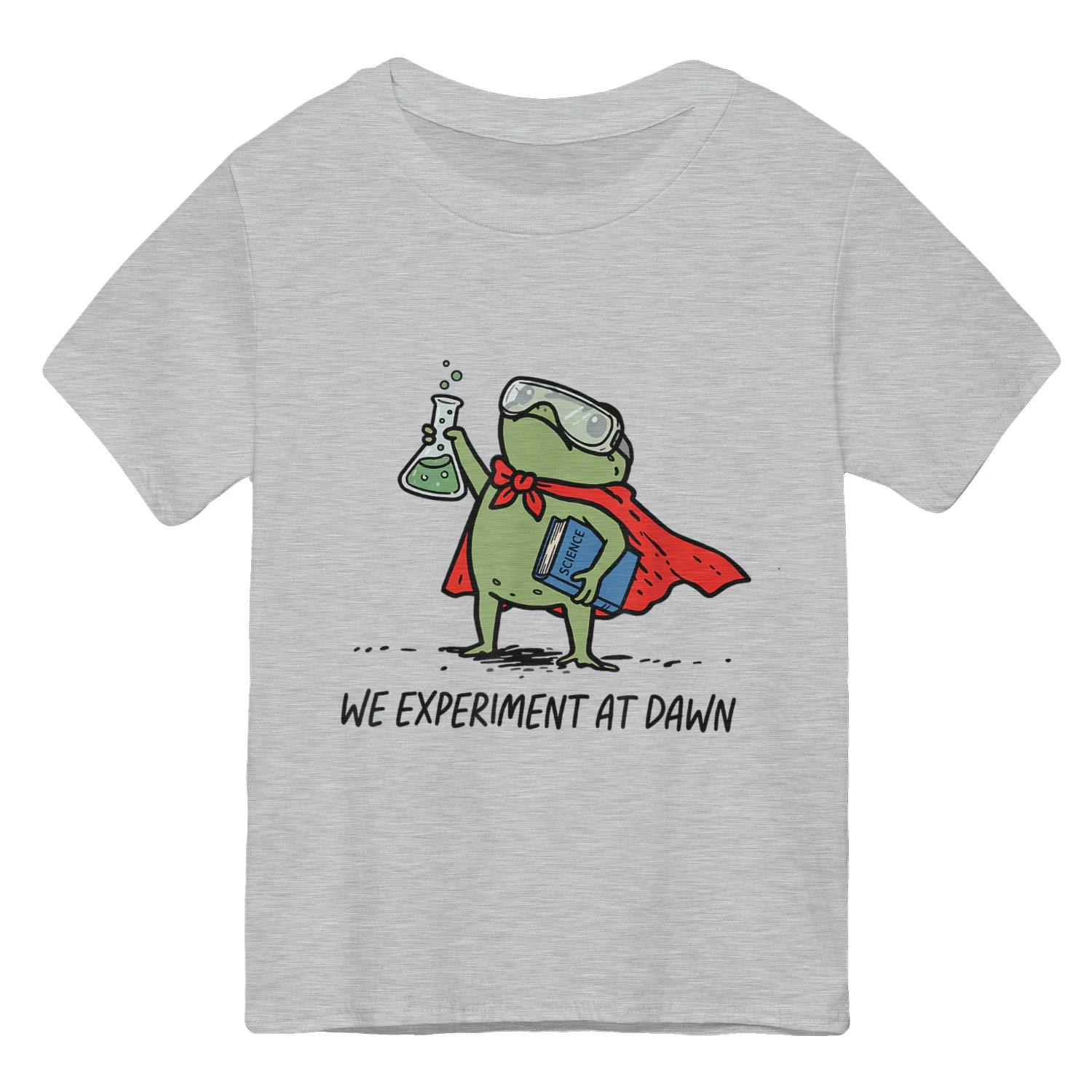 Science We Experiment At Dawn Superhero Frog Design