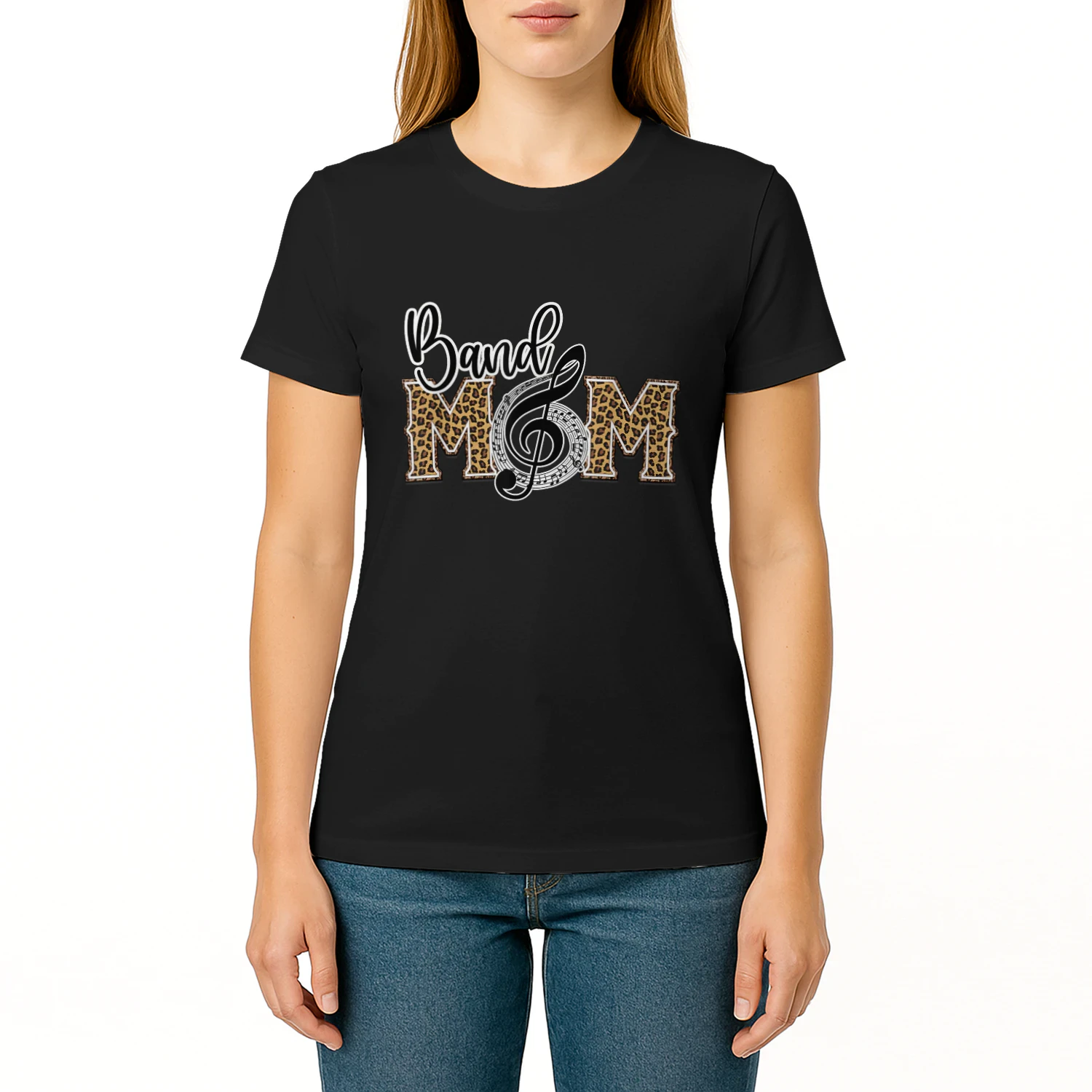 Band Mom Musical Marching Band Mom Leopard Print