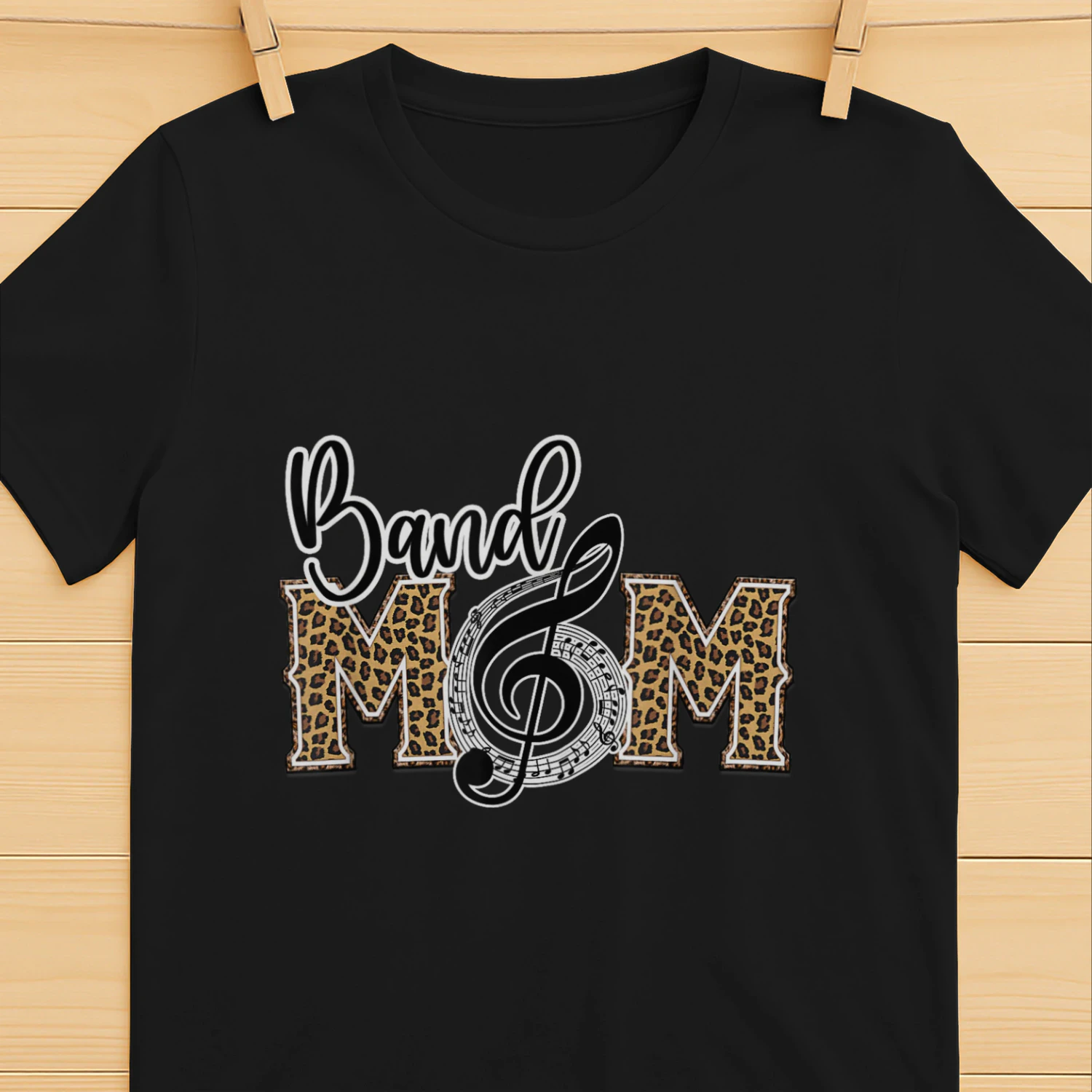 Band Mom Musical Marching Band Mom Leopard Print