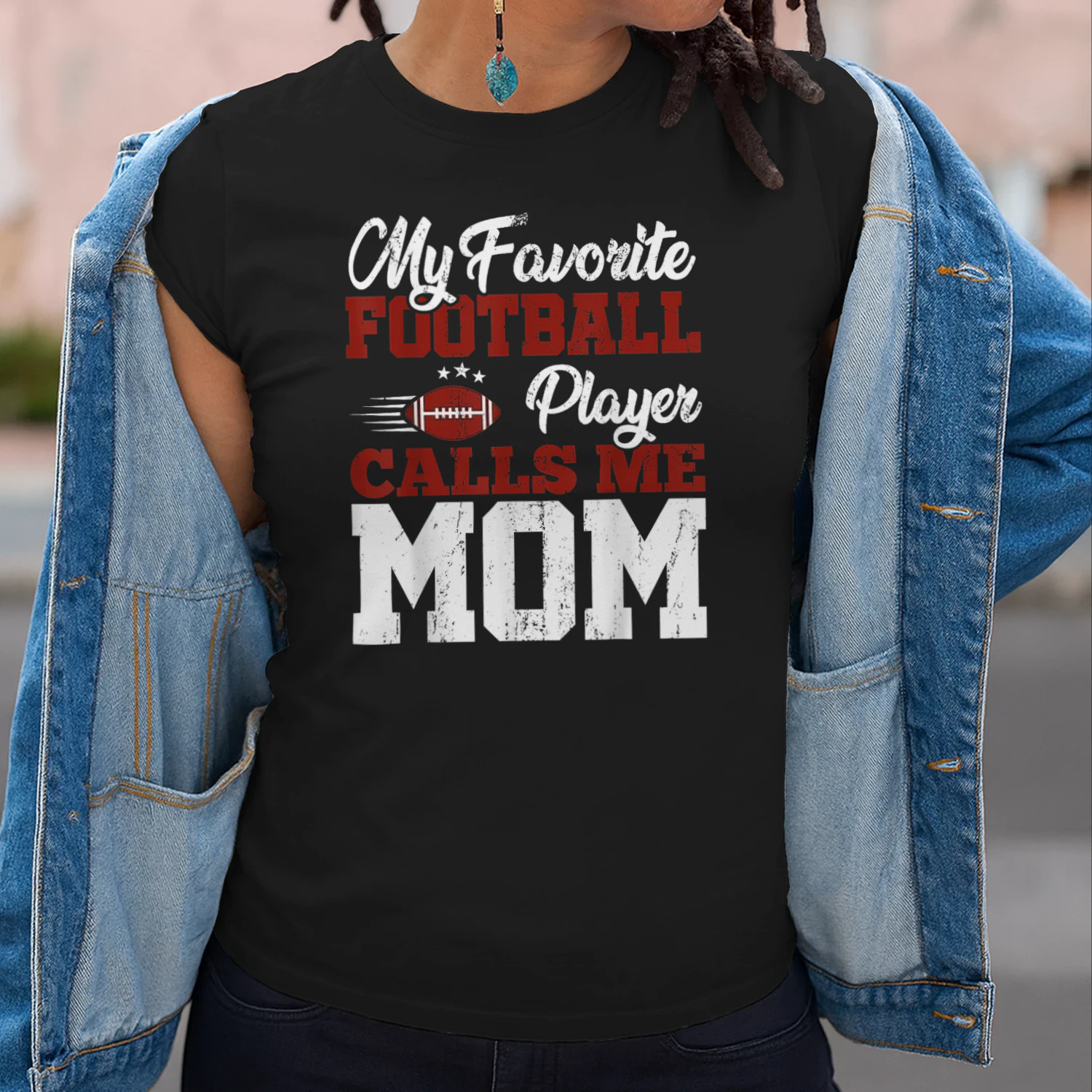 Mothers Day American Football Player Mom Sports