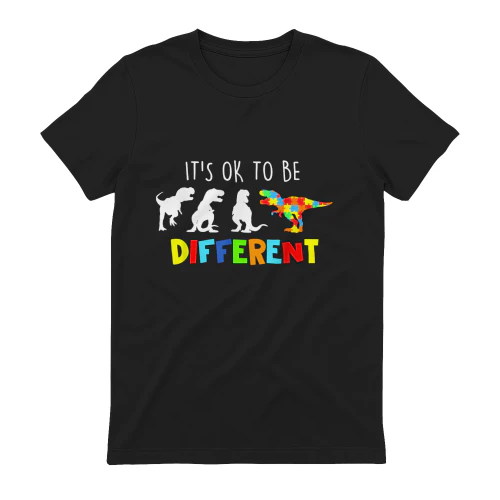 Autism Its Ok To Be Different Dinosaur Puzzle T-Rex