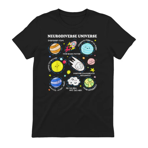 Autism Neurodiverse Universe Cute Planets Celebrate Minds of All Kinds