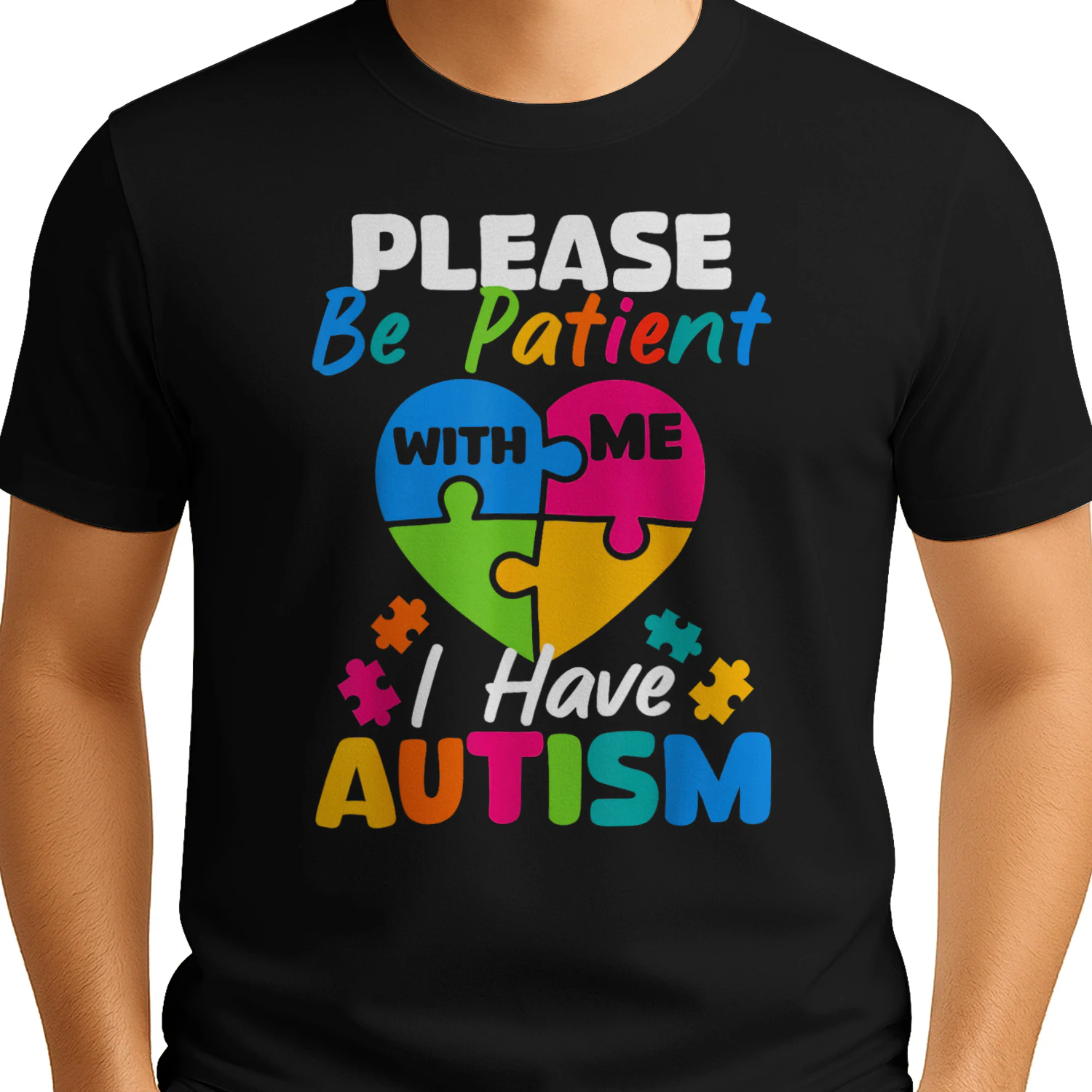 Autism Please Be Patient With Me Puzzle Heart