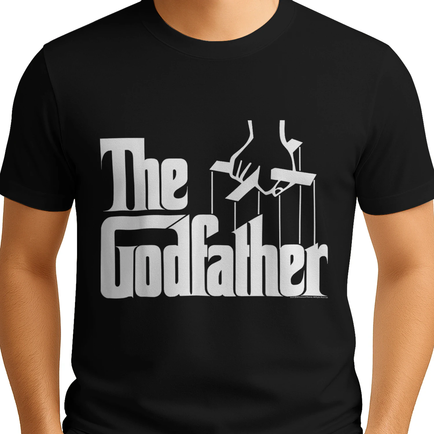 The Godfather Original White Title Logo T-Shirt