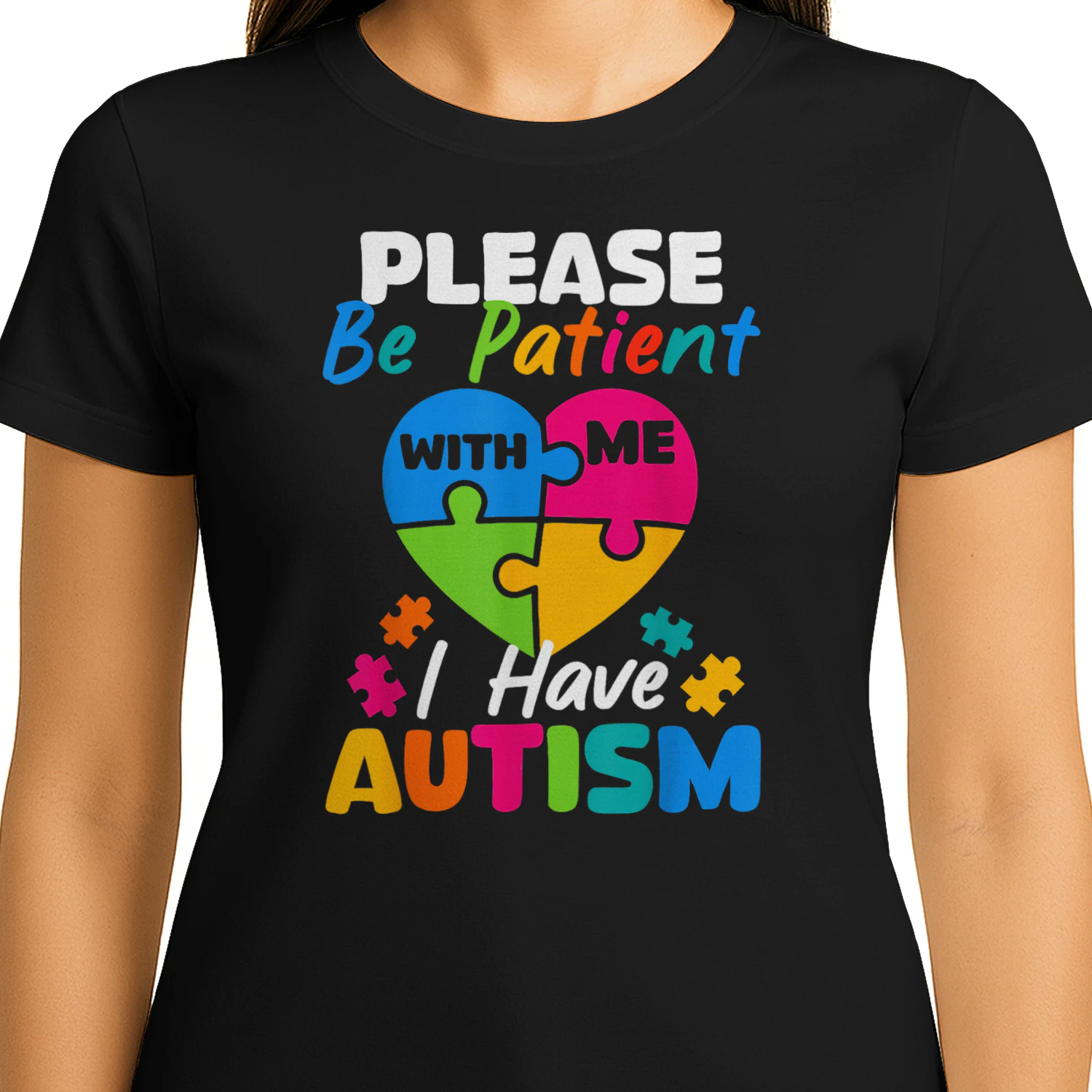 Autism Please Be Patient With Me Puzzle Heart