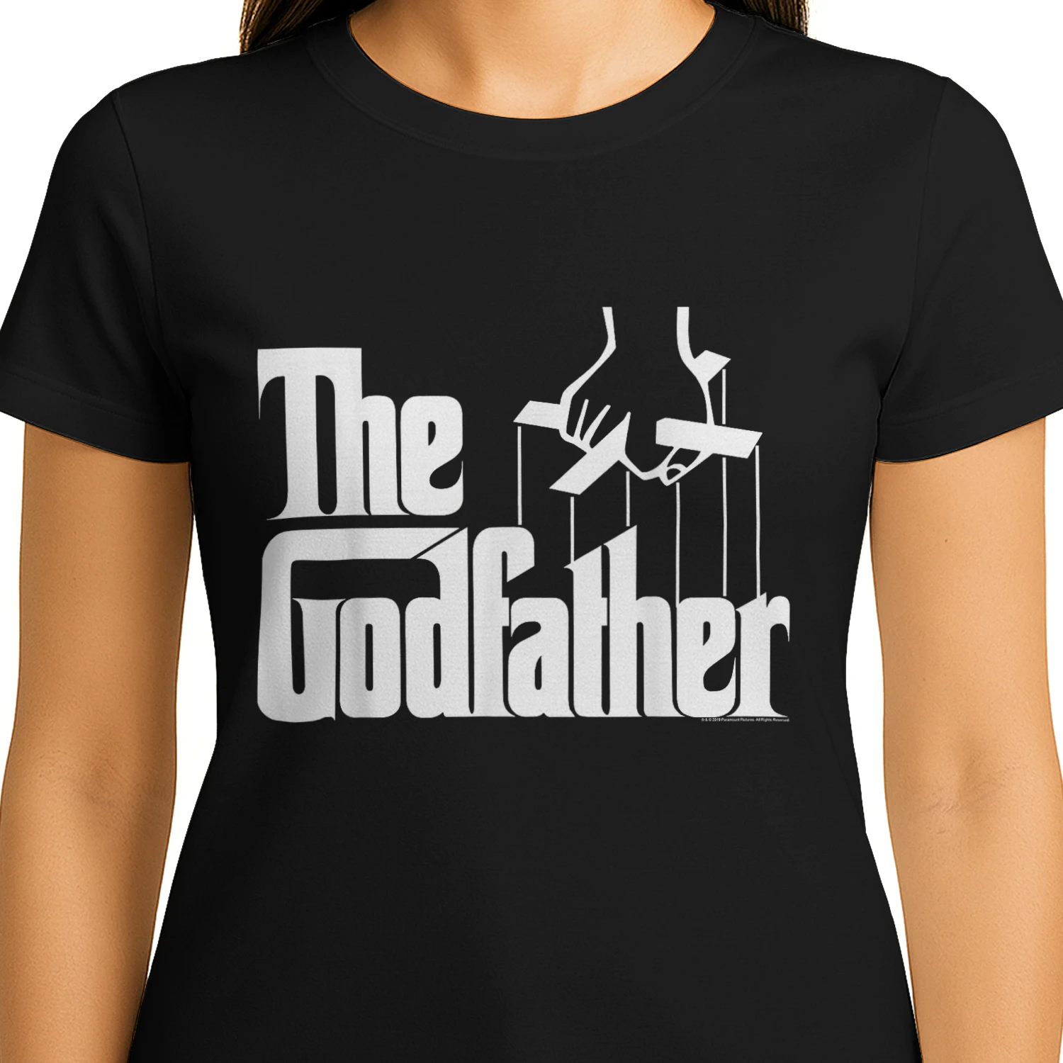 The Godfather Original White Title Logo T-Shirt