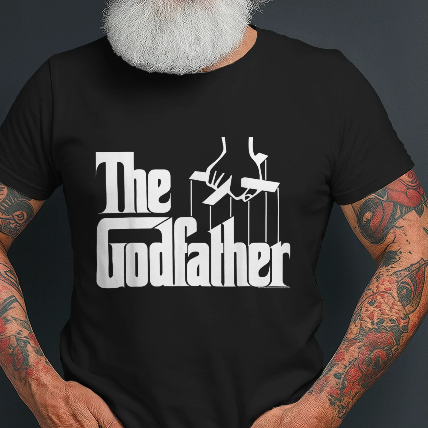 The Godfather Original White Title Logo T-Shirt