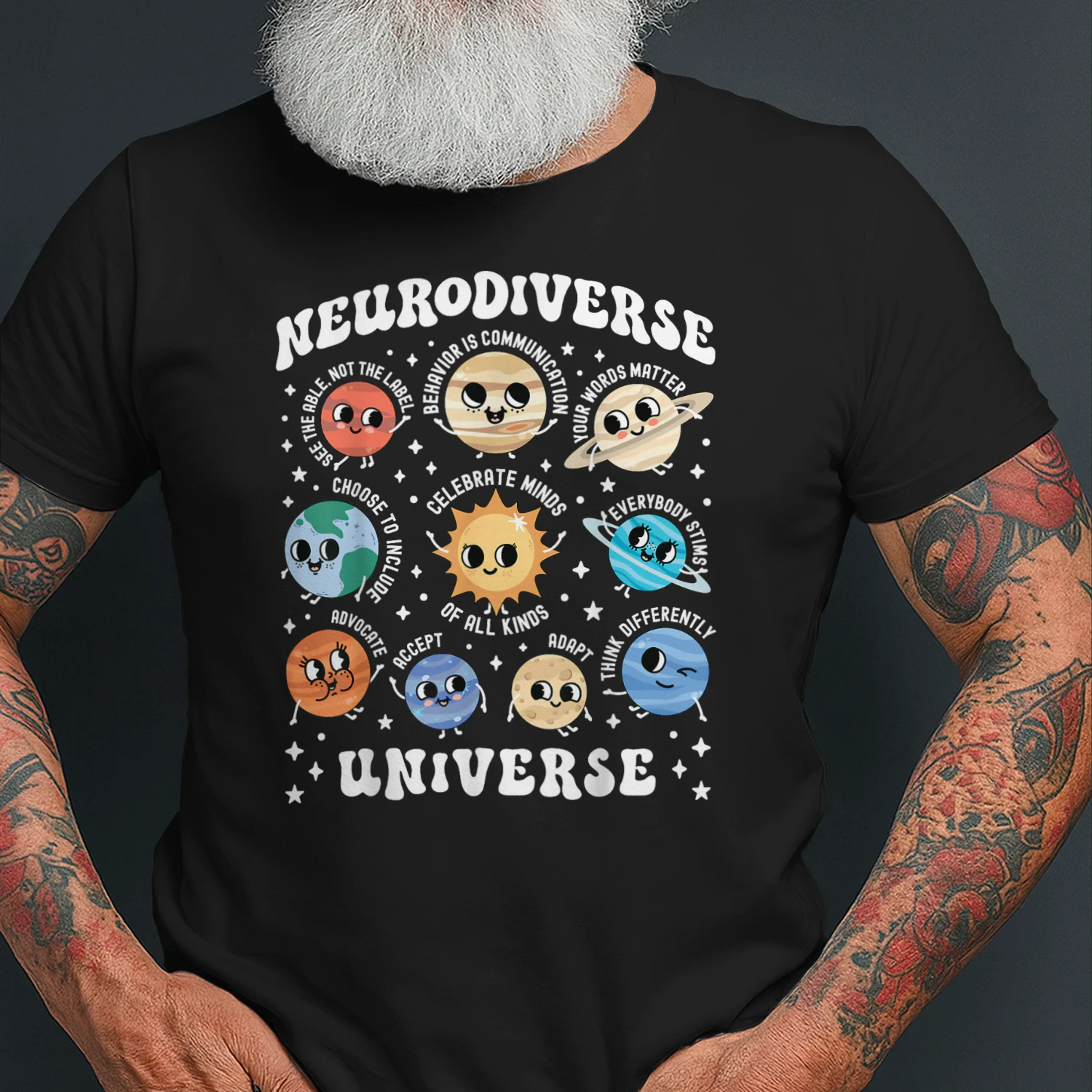 Autism Neurodiverse Universe Cute Planets Space