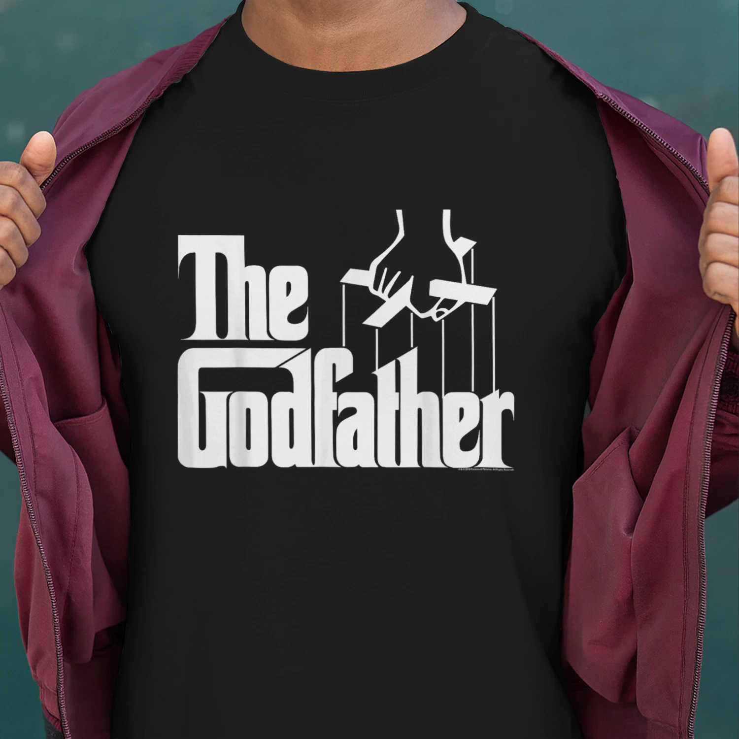 The Godfather Original White Title Logo T-Shirt