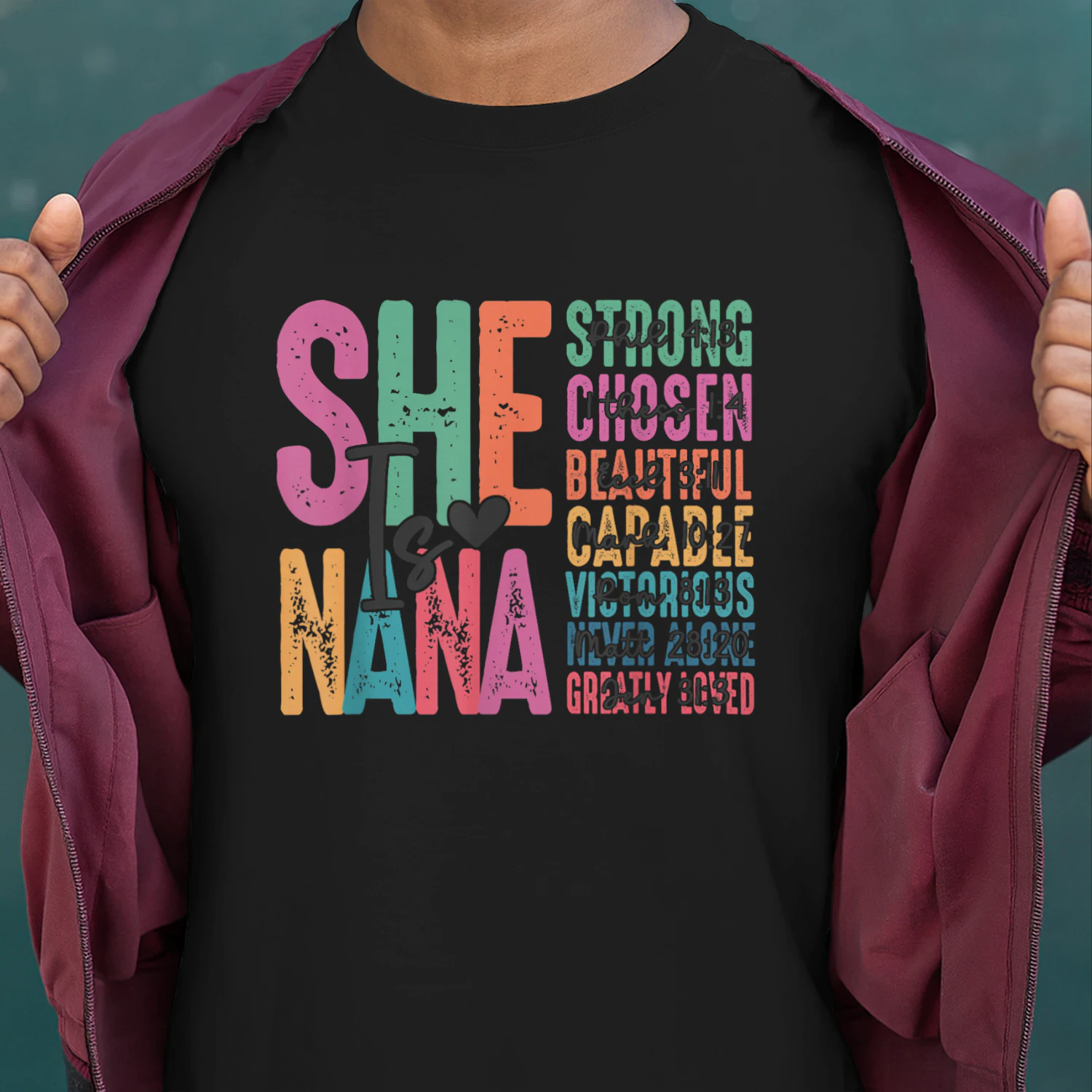 She is Nana Christian Mothers Day Jesus Nana