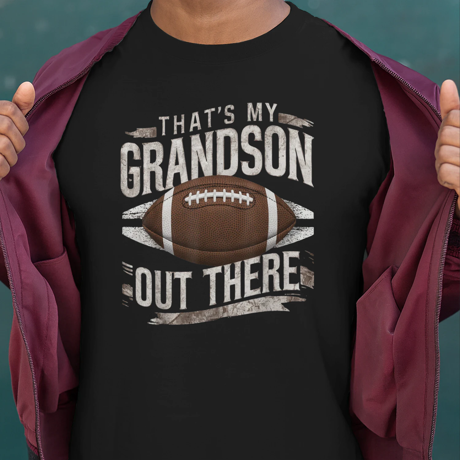 That's My Grandson Out There Funny Football