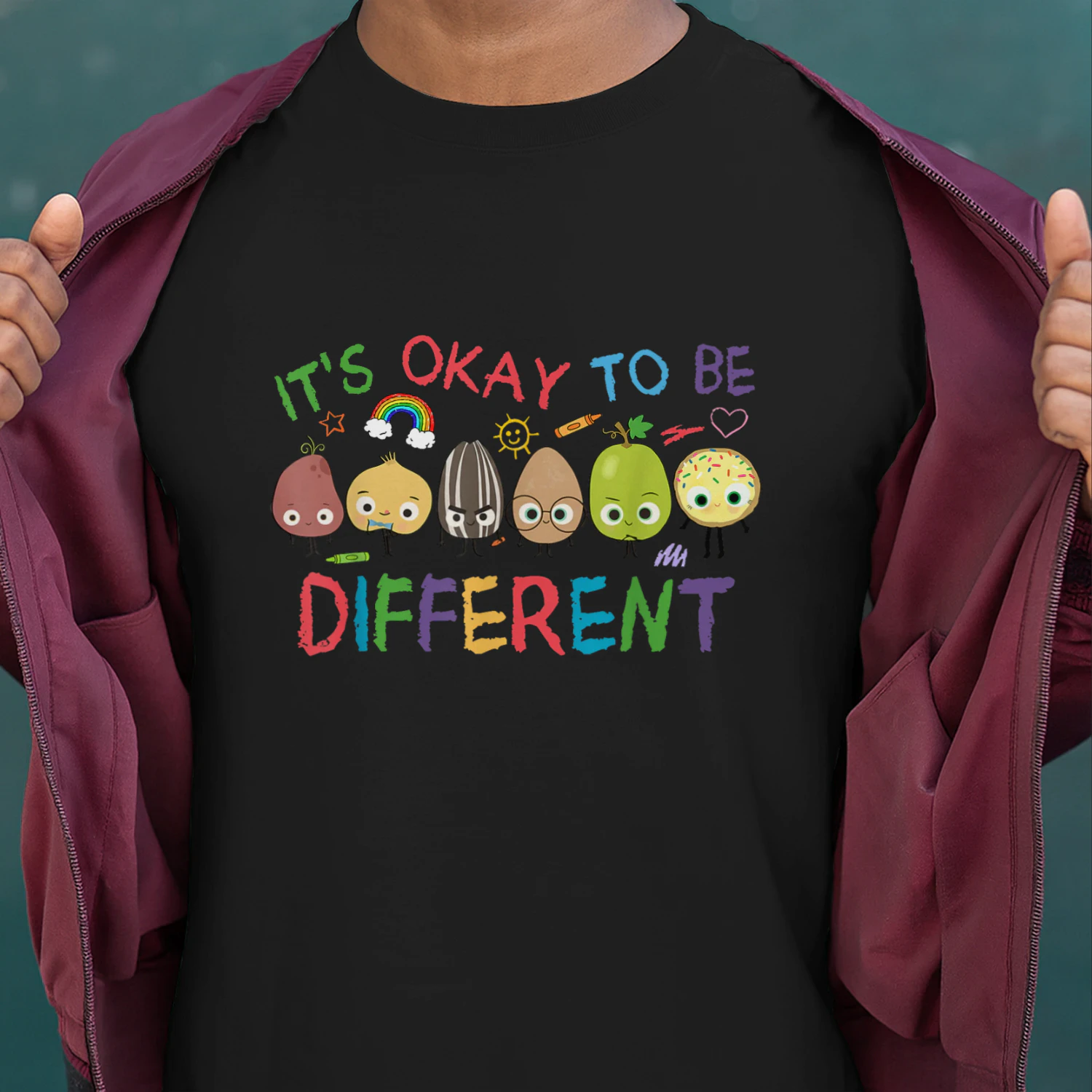 Autism Its Okay To Be Different Cute Food Characters