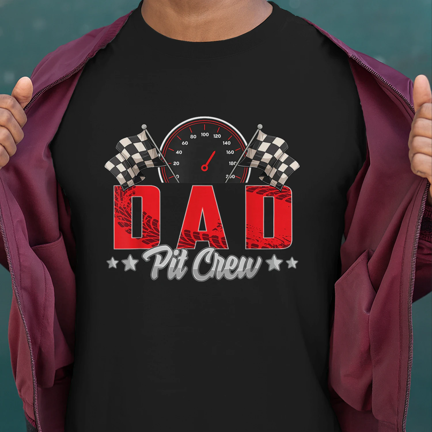 Race Car Birthday Party Racing Family Dad Pit