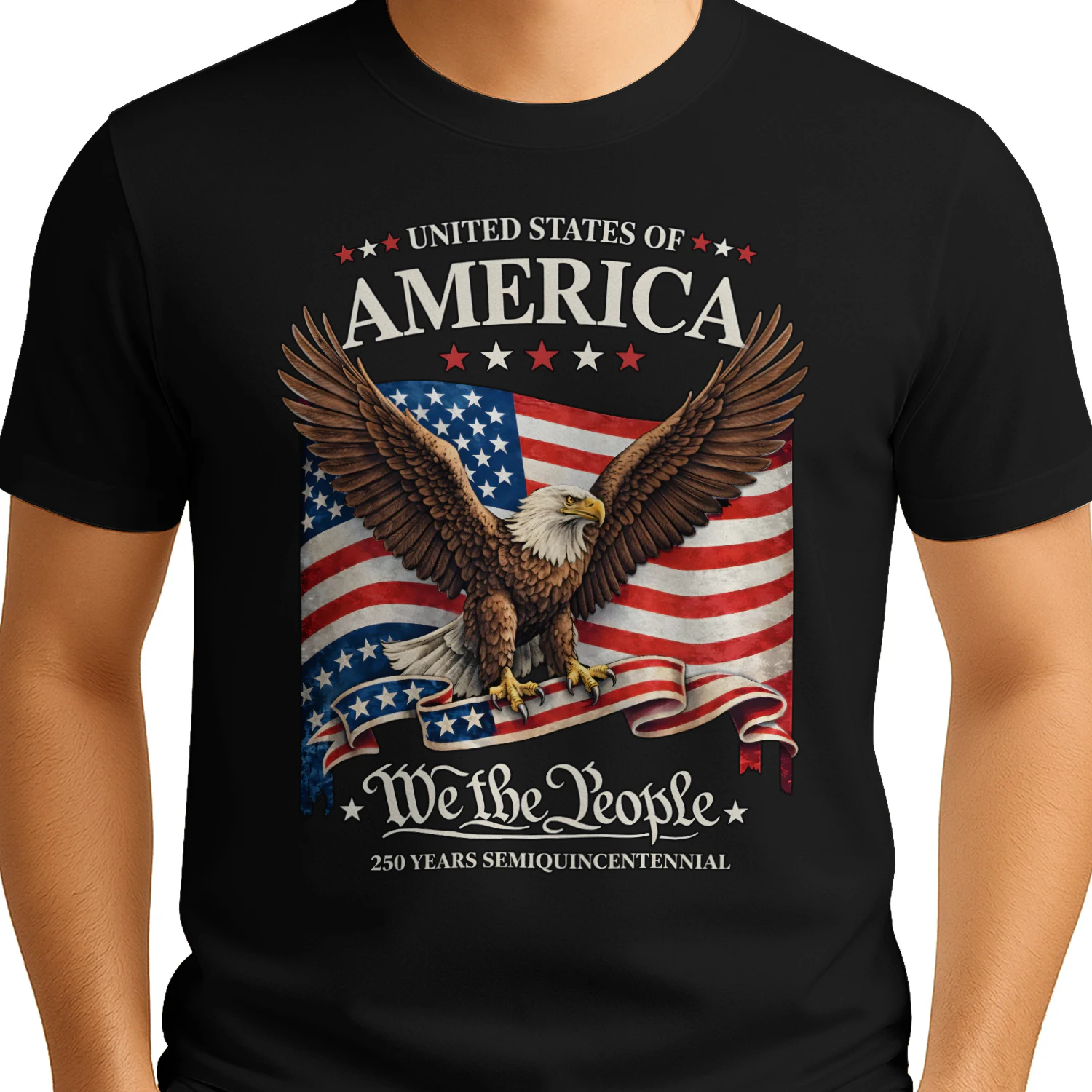 USA Independence Day, American Flag Patriots Classic Unisex T-shirt