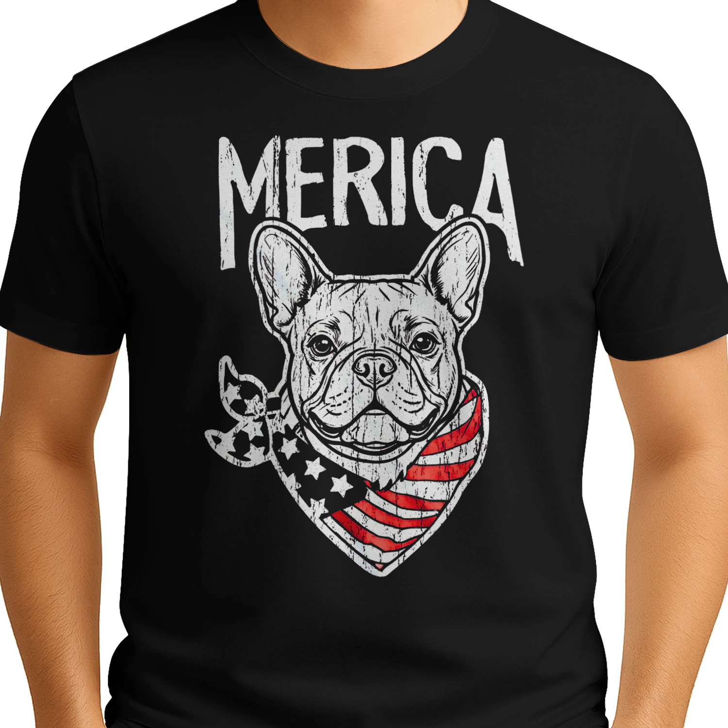 Merica French Bulldog Classic Unisex T-shirt