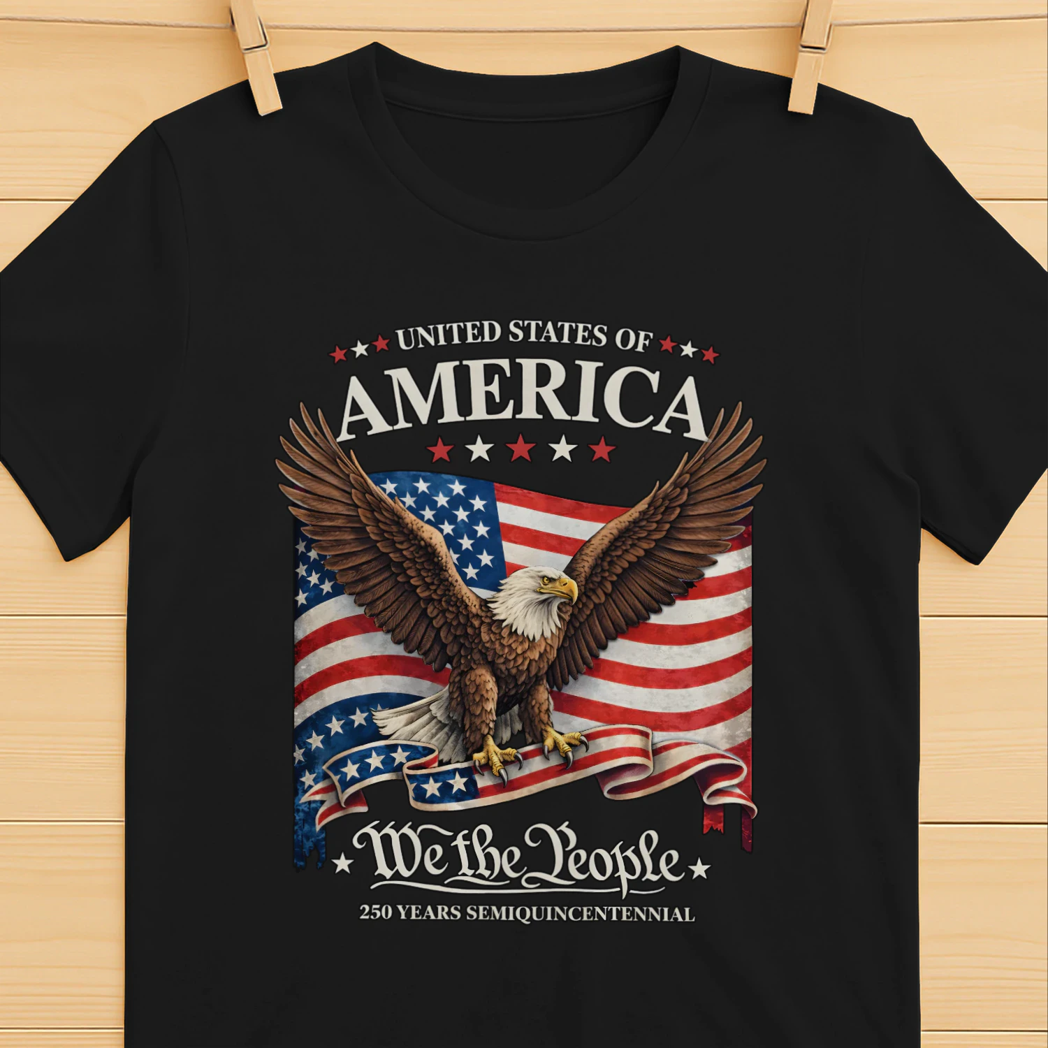 USA Independence Day, American Flag Patriots Classic Unisex T-shirt