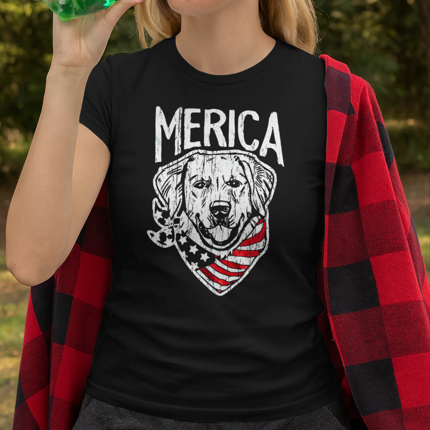 Merica Golden Retriever Classic Unisex T-shirt