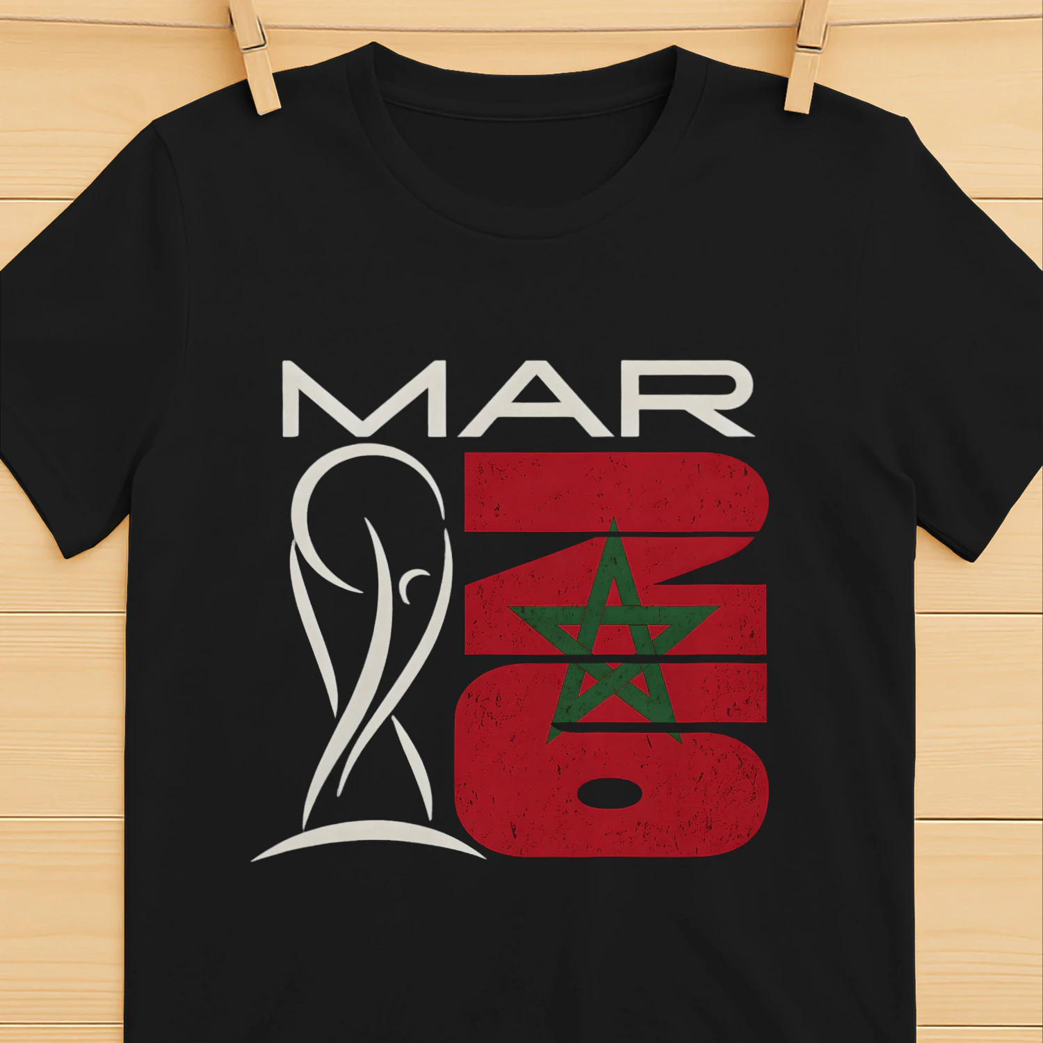 Morocco Pride Lion T-Shirt | Bold MAR 26 Moroccan Heritage Classic Unisex T-shirt