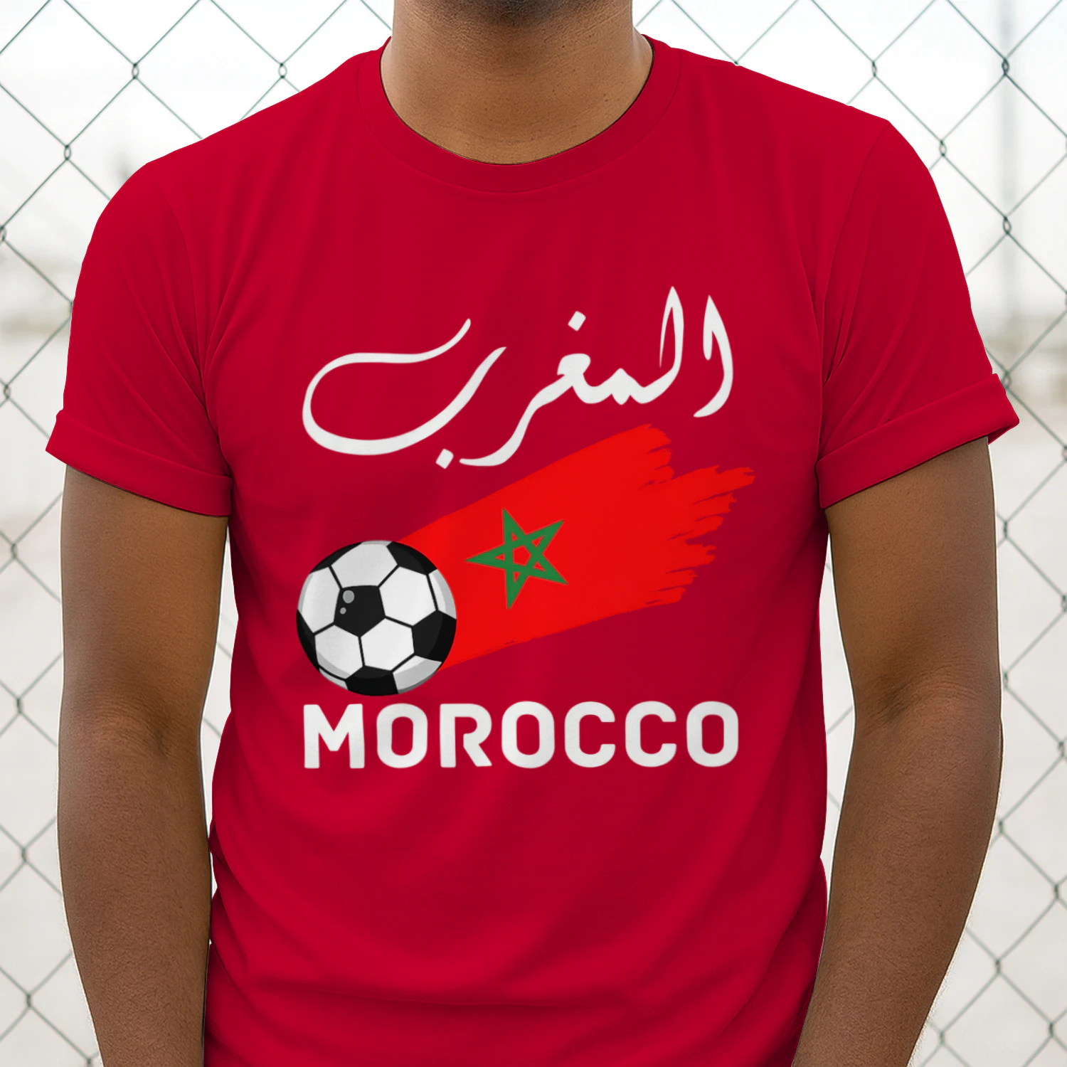 Morocco Football Fan T-Shirt – Lion of Atlas Pride Classic Unisex T-shirt