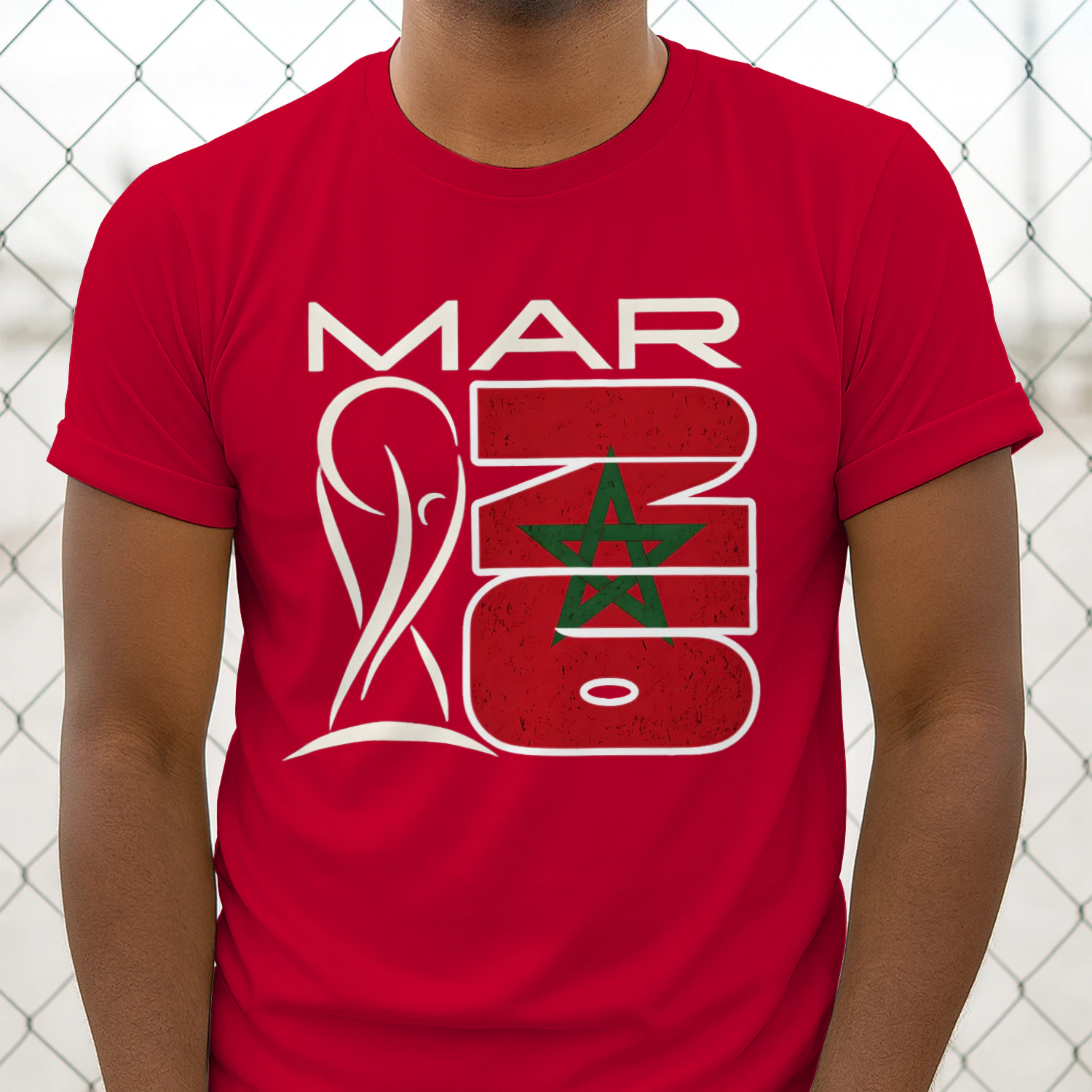 Morocco World Cup Fan T-Shirt | MAR 26 Atlas Lions Pride Classic Unisex T-shirt