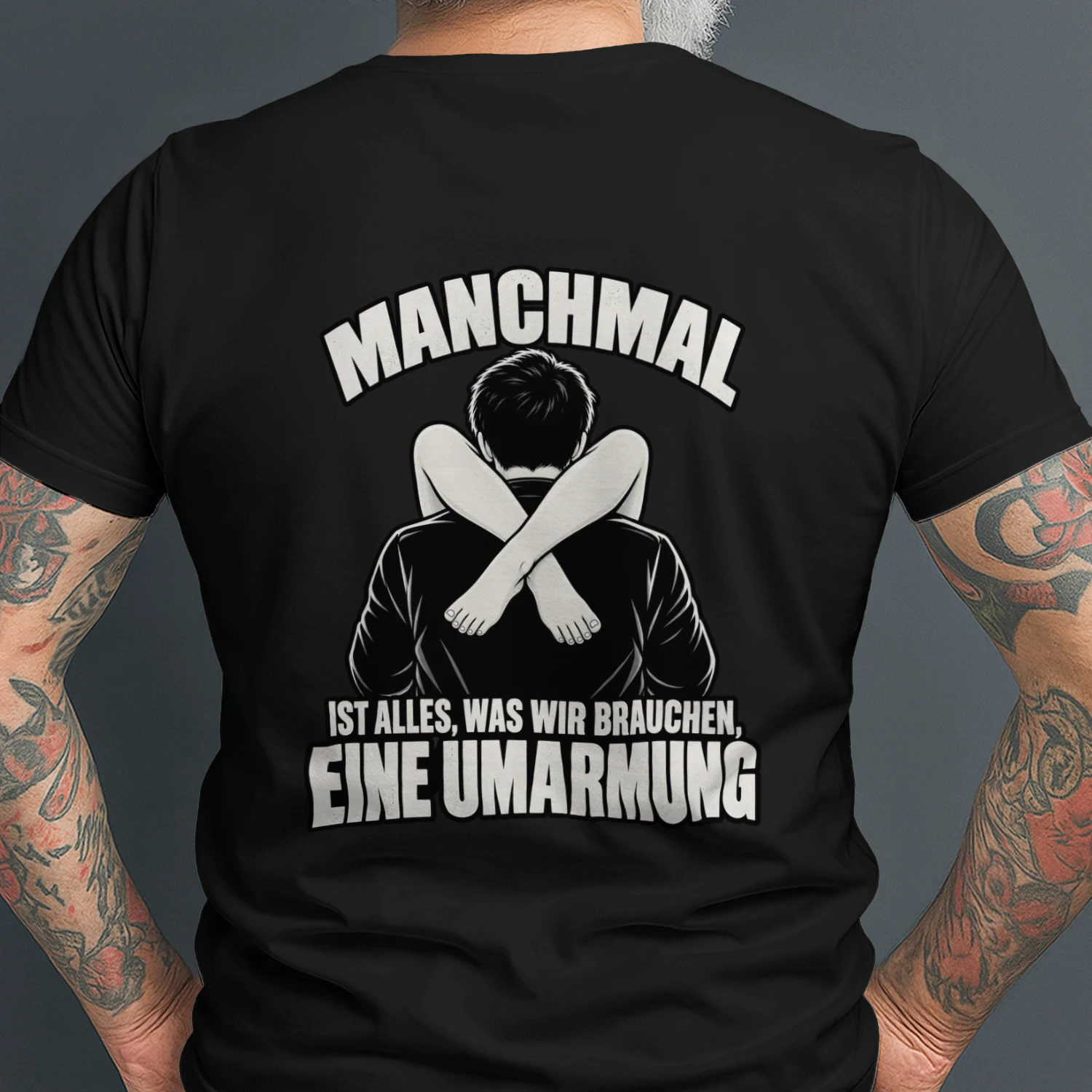 MANCHMAL IST ALLES, WAS WIR BRAUCHEN, EINE UMARMUNG