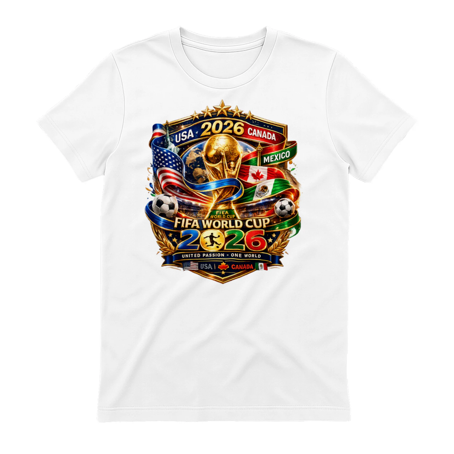 World Cup 2026 USA • Canada • Mexico Premium Graphic T-Shirt