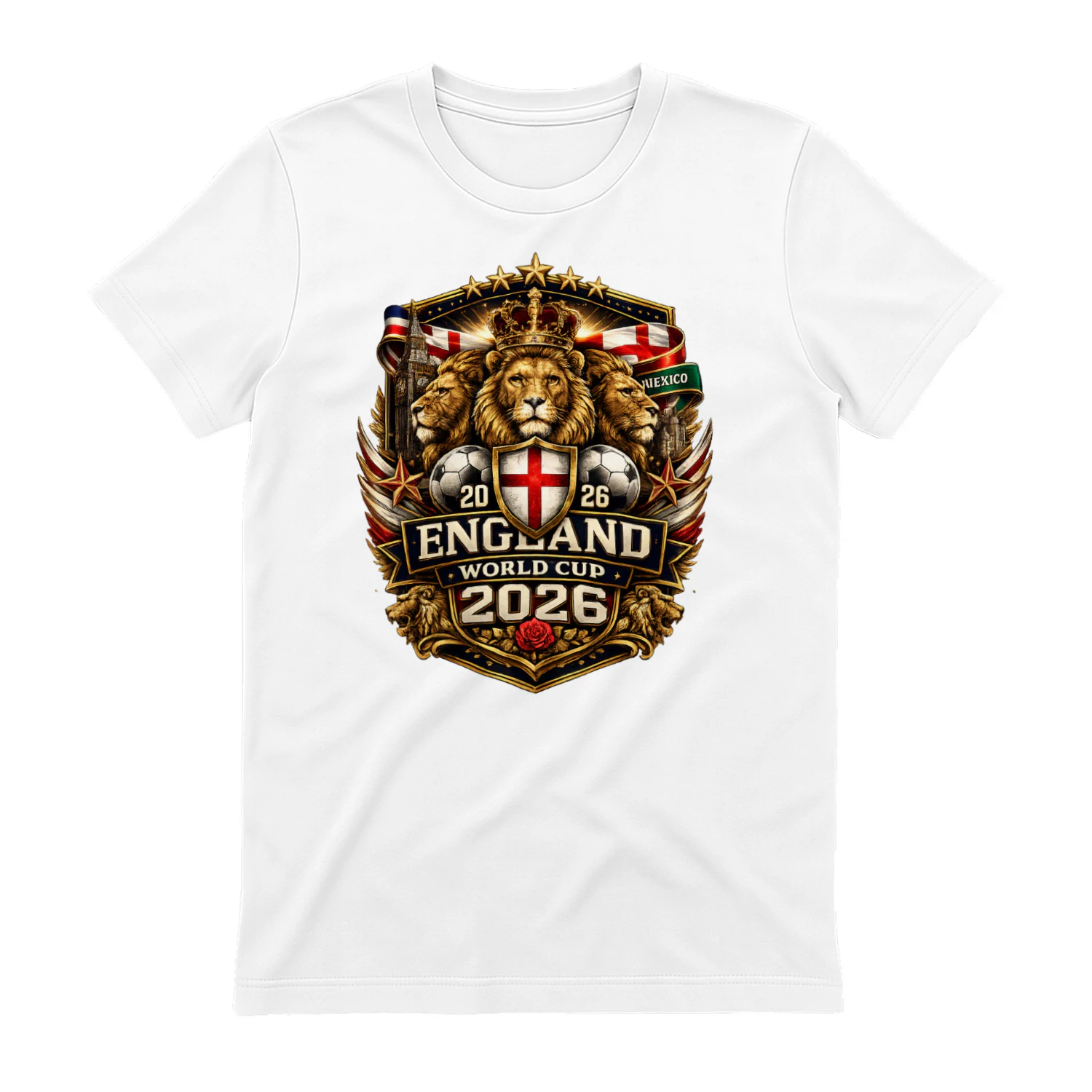 England World Cup 2026 Lion Crest Edition Unisex T-Shirt – English Football Pride Design