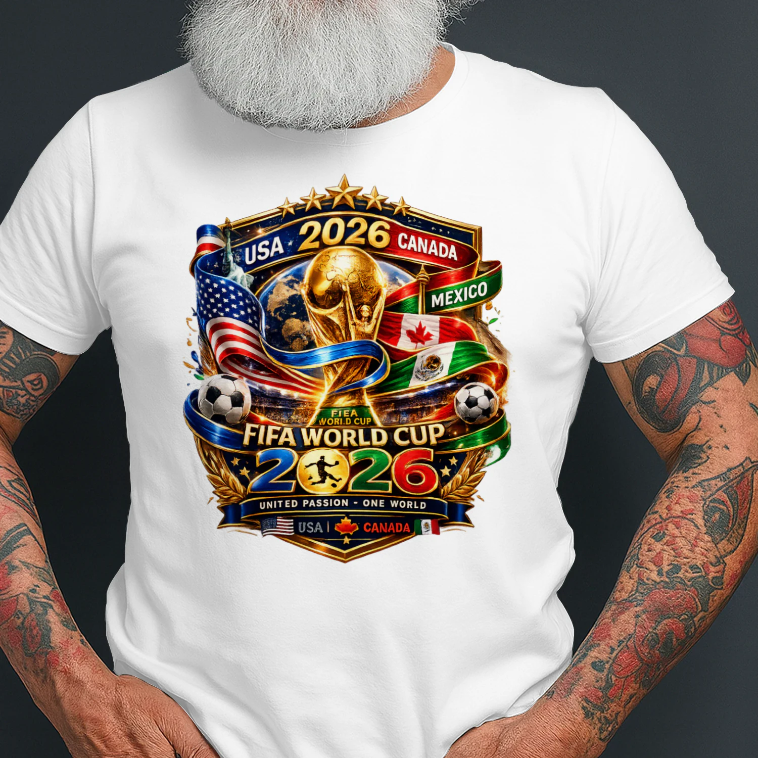 World Cup 2026 USA • Canada • Mexico Premium Graphic T-Shirt